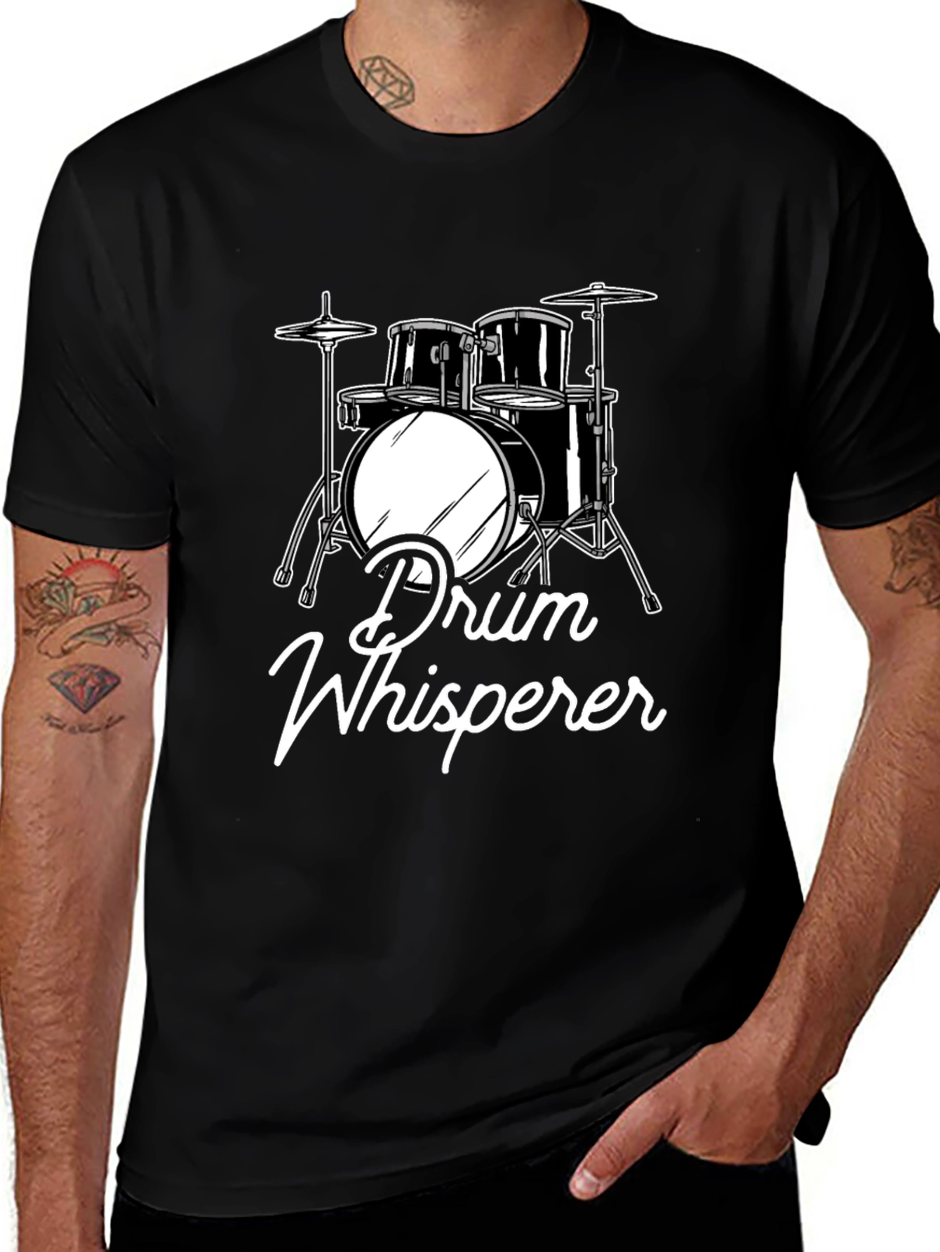 Variant 23 of Drum Whisperer Graphic Tee - Music Lover's T-Shirt