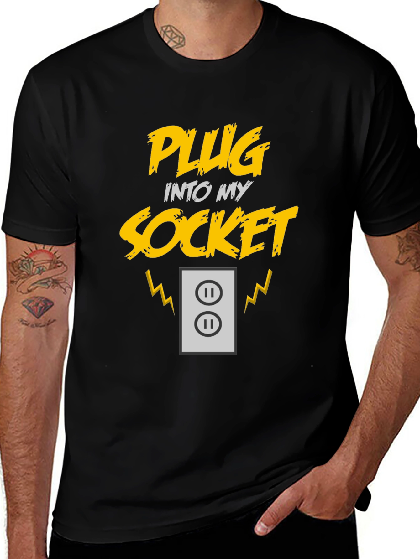Variant 29 of Plug Into My Socket Graphic T-Shirt