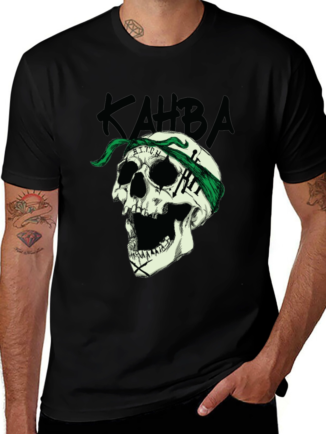 Variant 2 of Skull Graphic Print Tee - Edgy Style