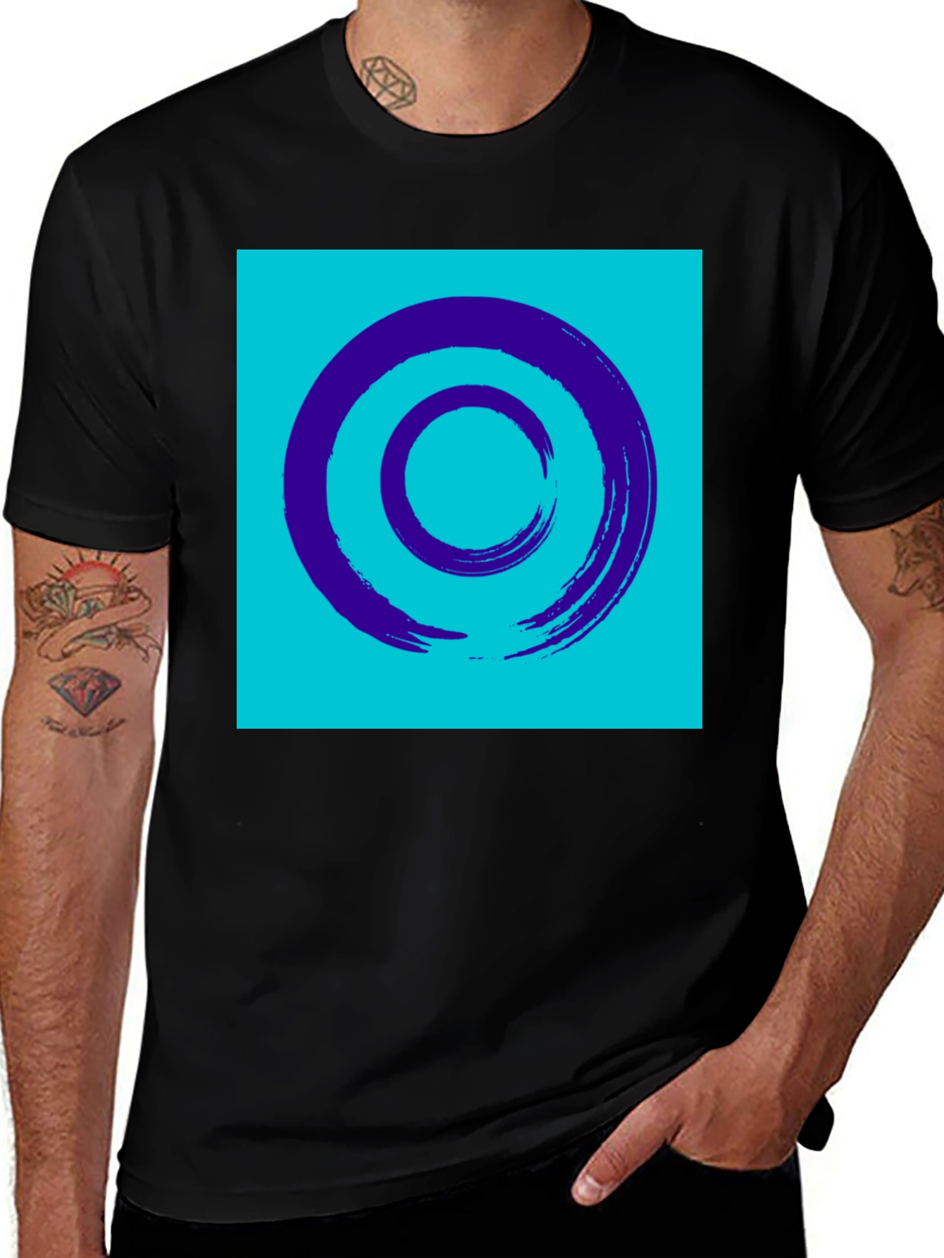Variant 23 of Zen Circle Graphic Tee - Modern Style