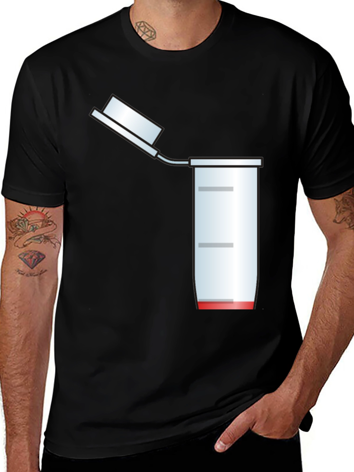 Variant 27 of Funny Science T-Shirt: Lab Tube Humor