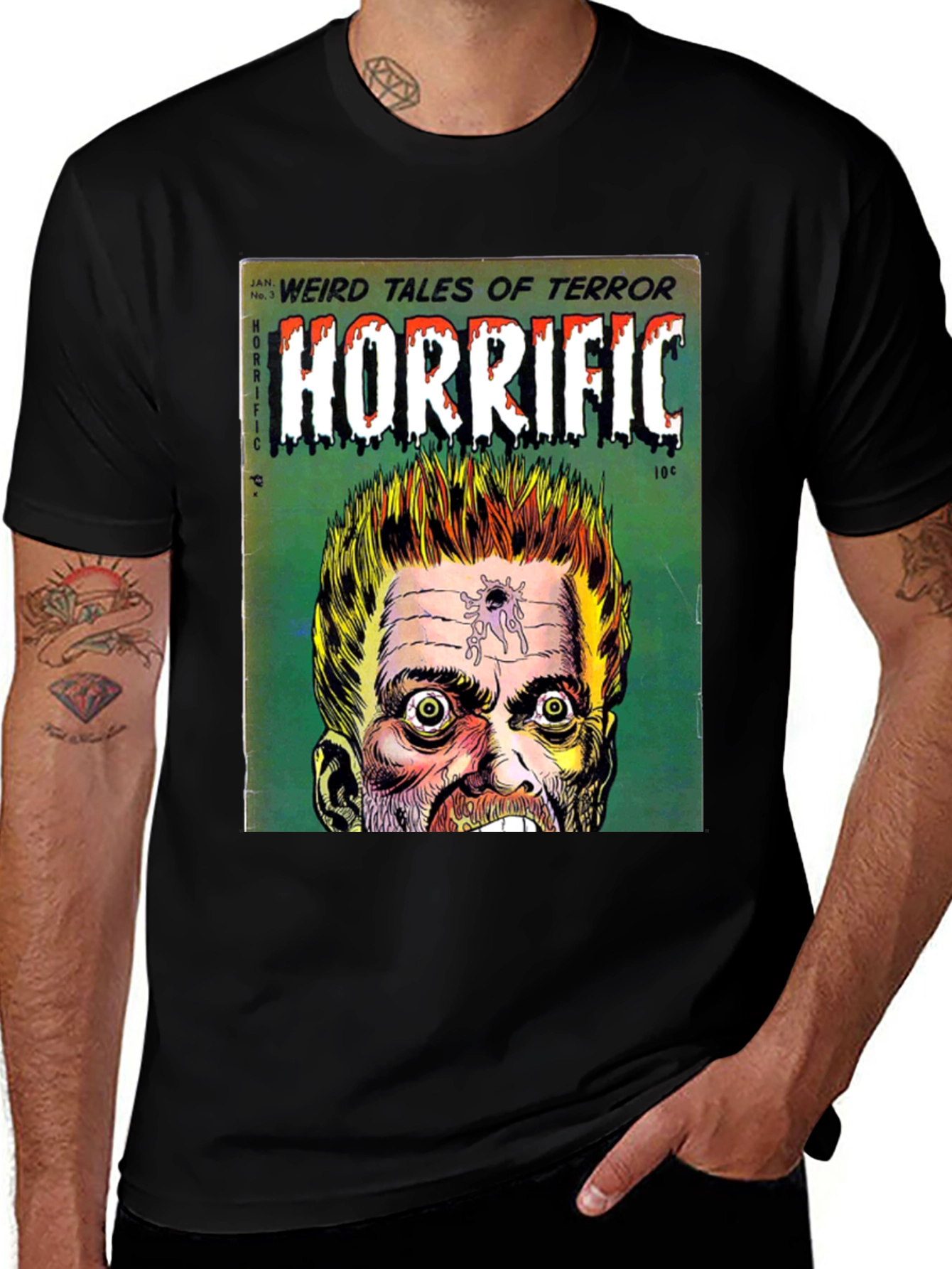 Variant 13 of Horrific Weird Tales Comic Book Cover T-Shirt