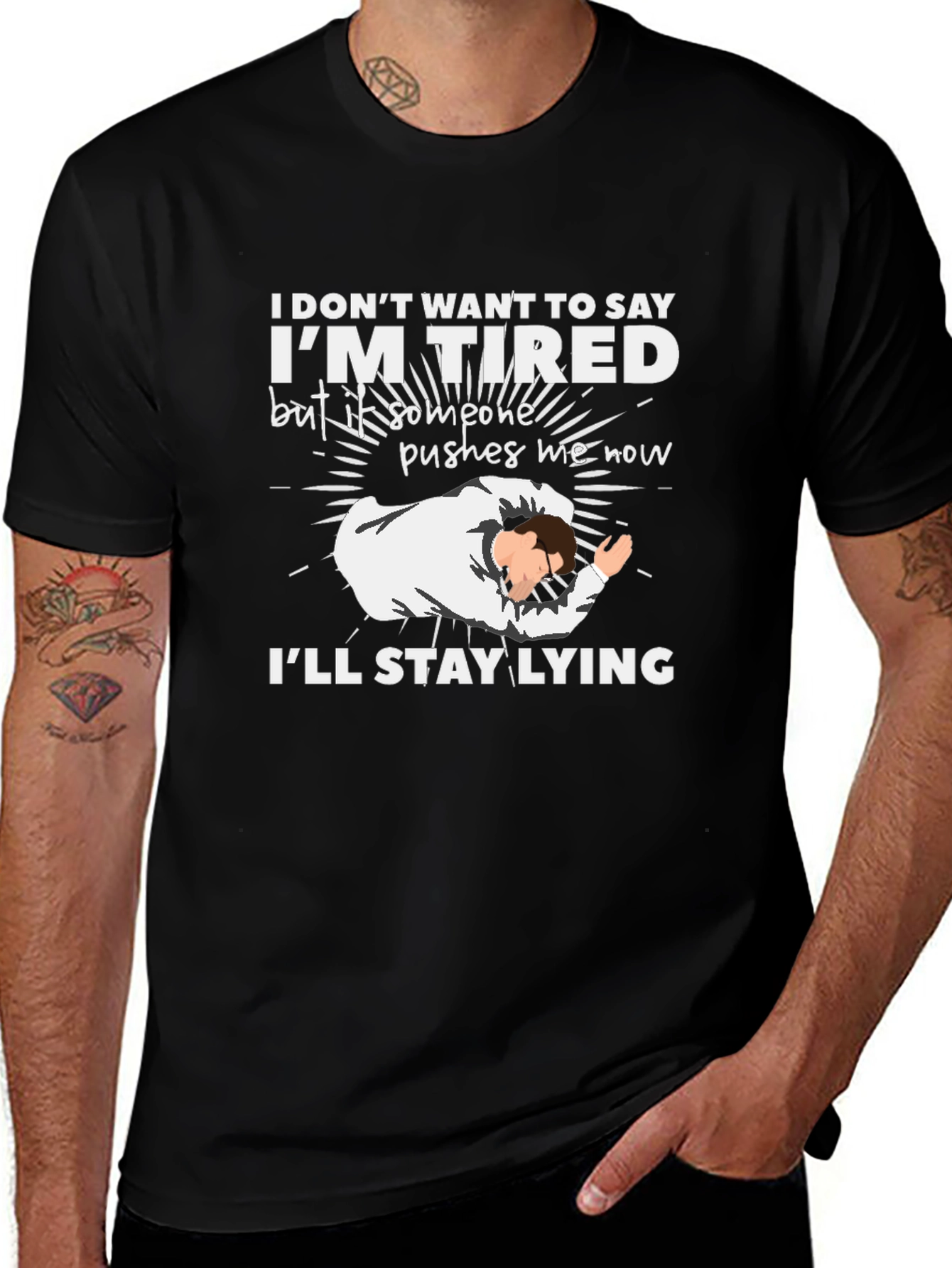 Variant 13 of I'm Tired Funny Graphic Tee