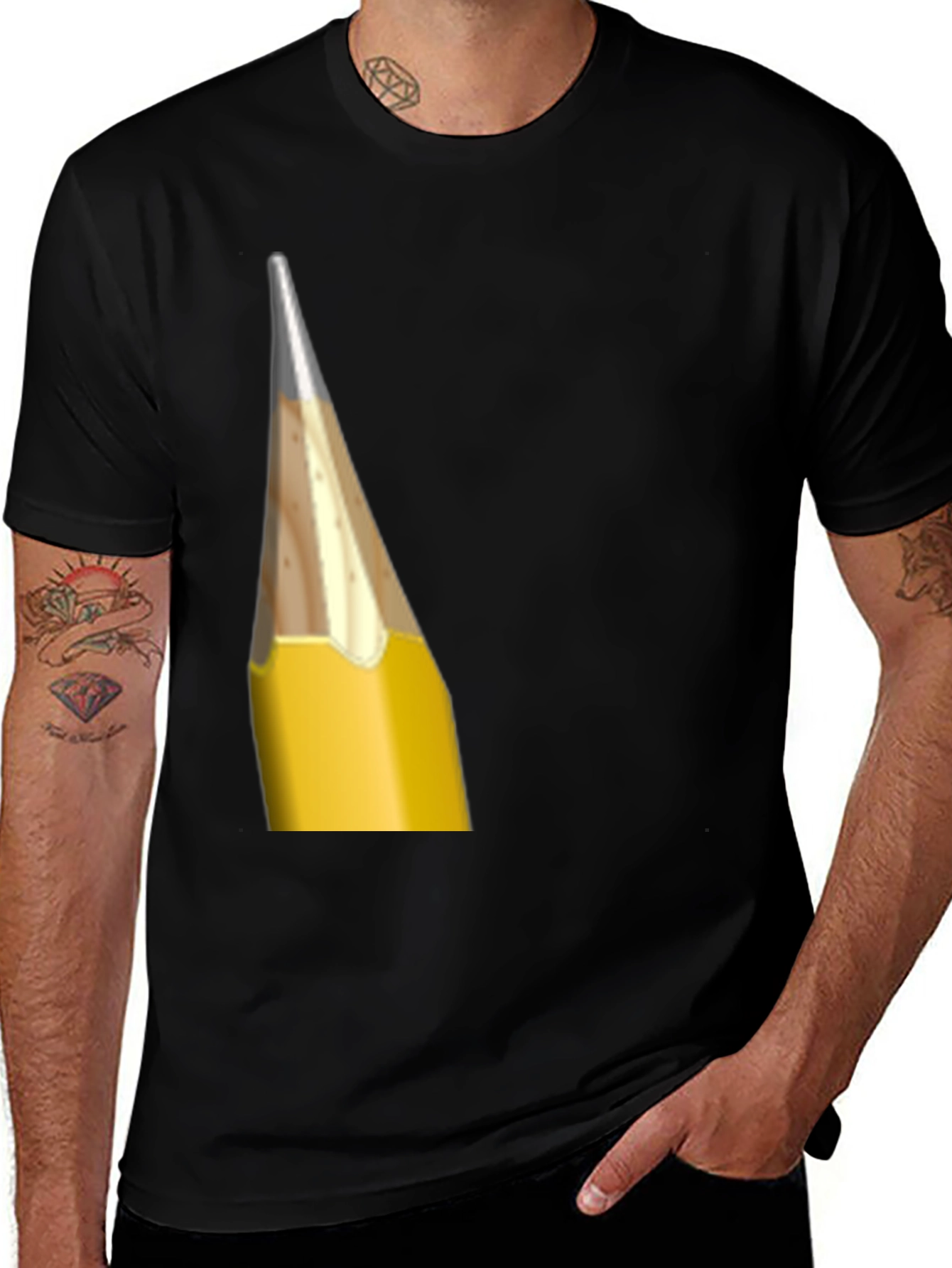 Variant 16 of Pencil Graphic Tee - Unique Design