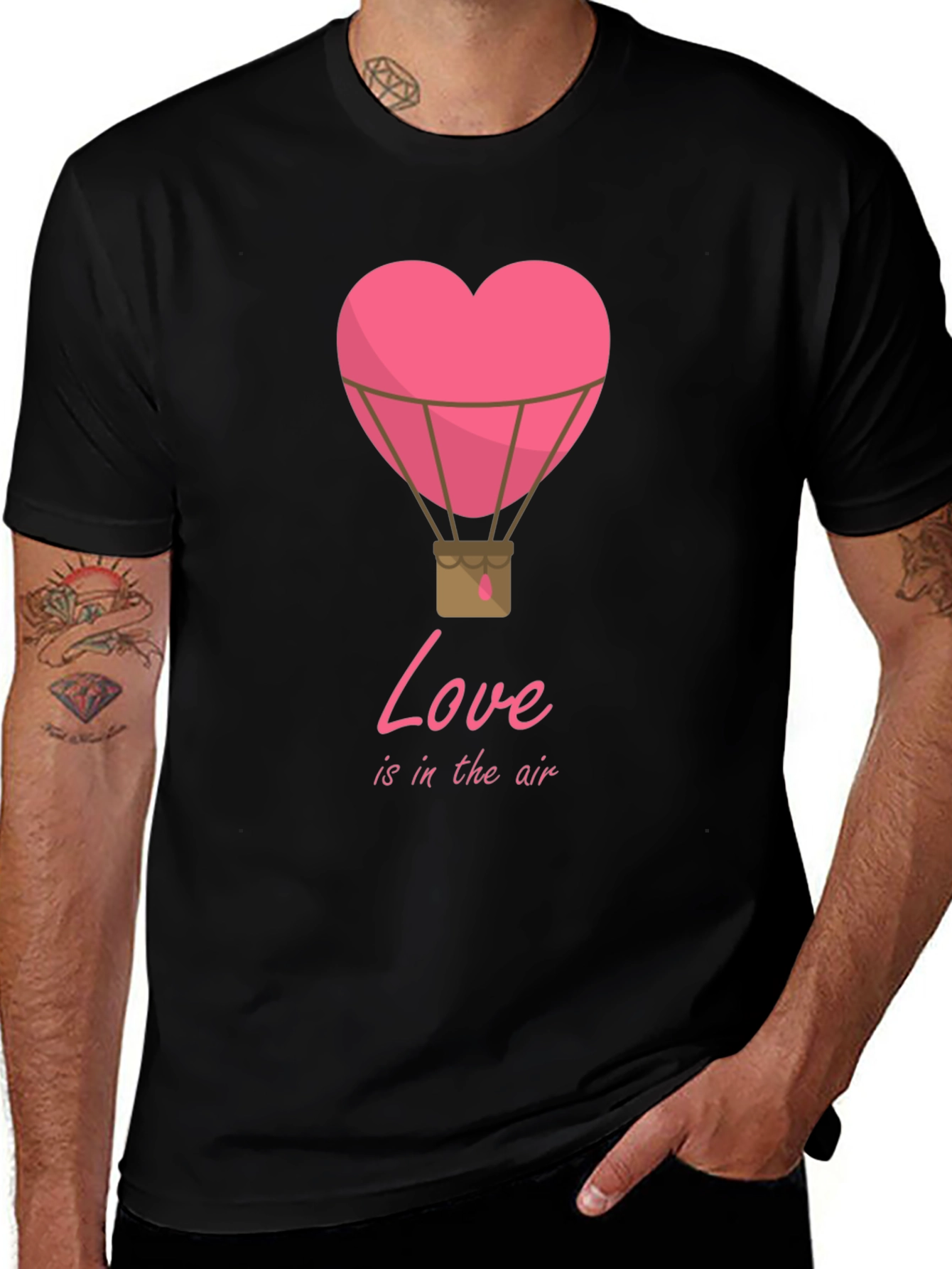 Variant 2 of Love is in the Air Heart Balloon T-Shirt