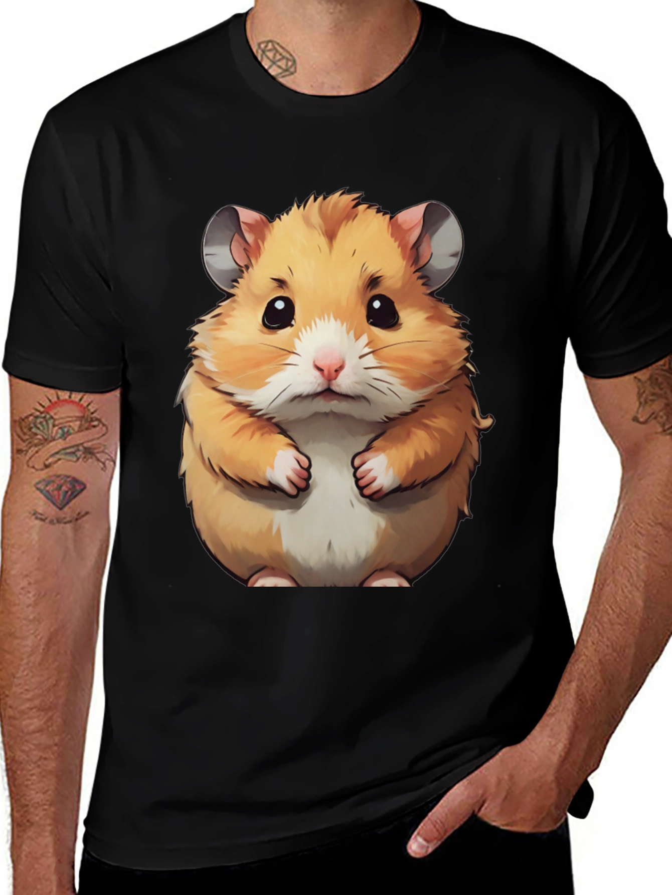 Variant 19 of Hamster Graphic Tee - Cute Animal Design