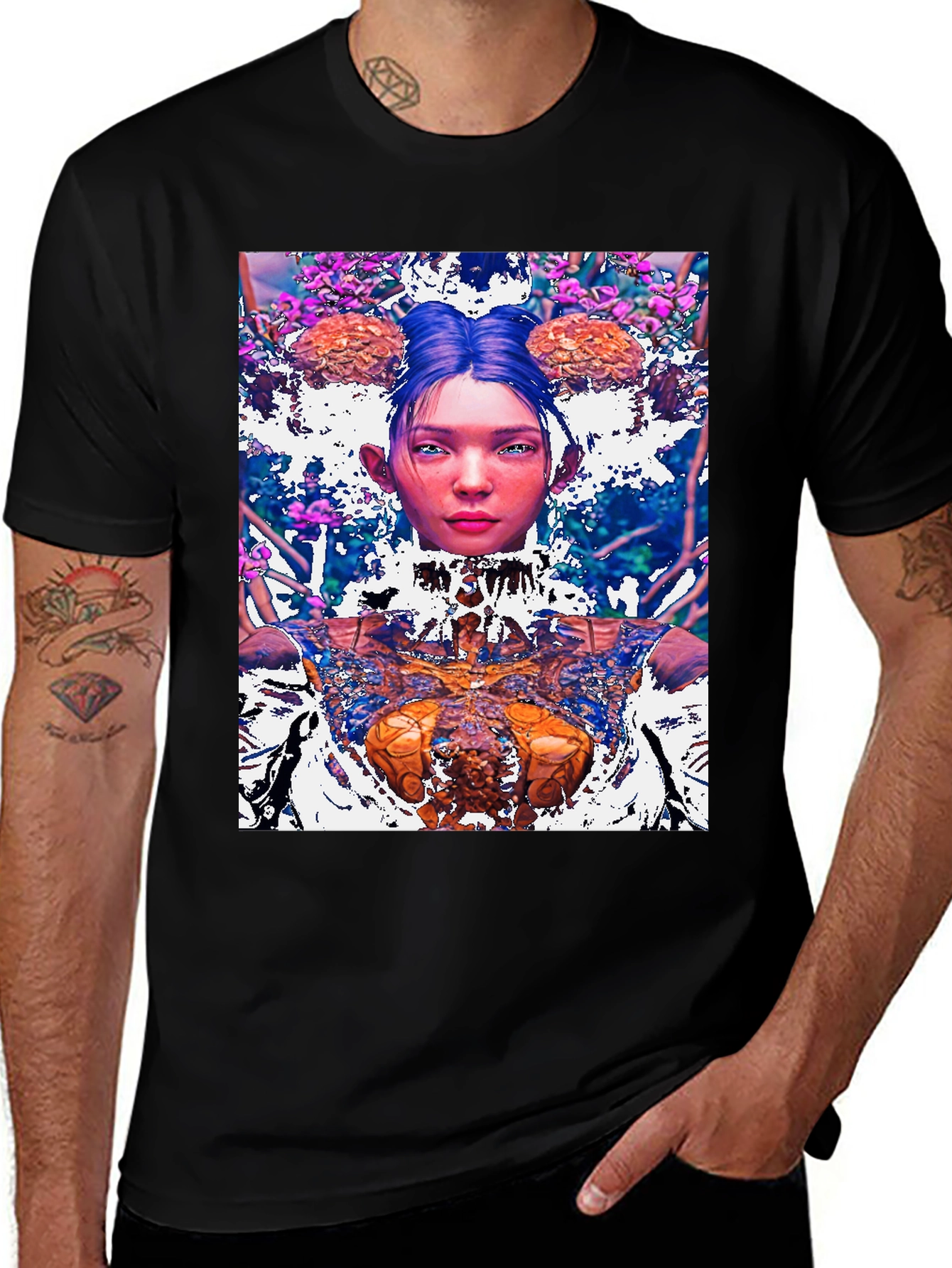 Surreal Portrait Graphic T-Shirt