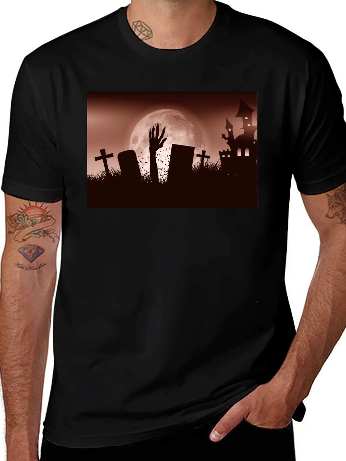 Halloween Graveyard T-Shirt