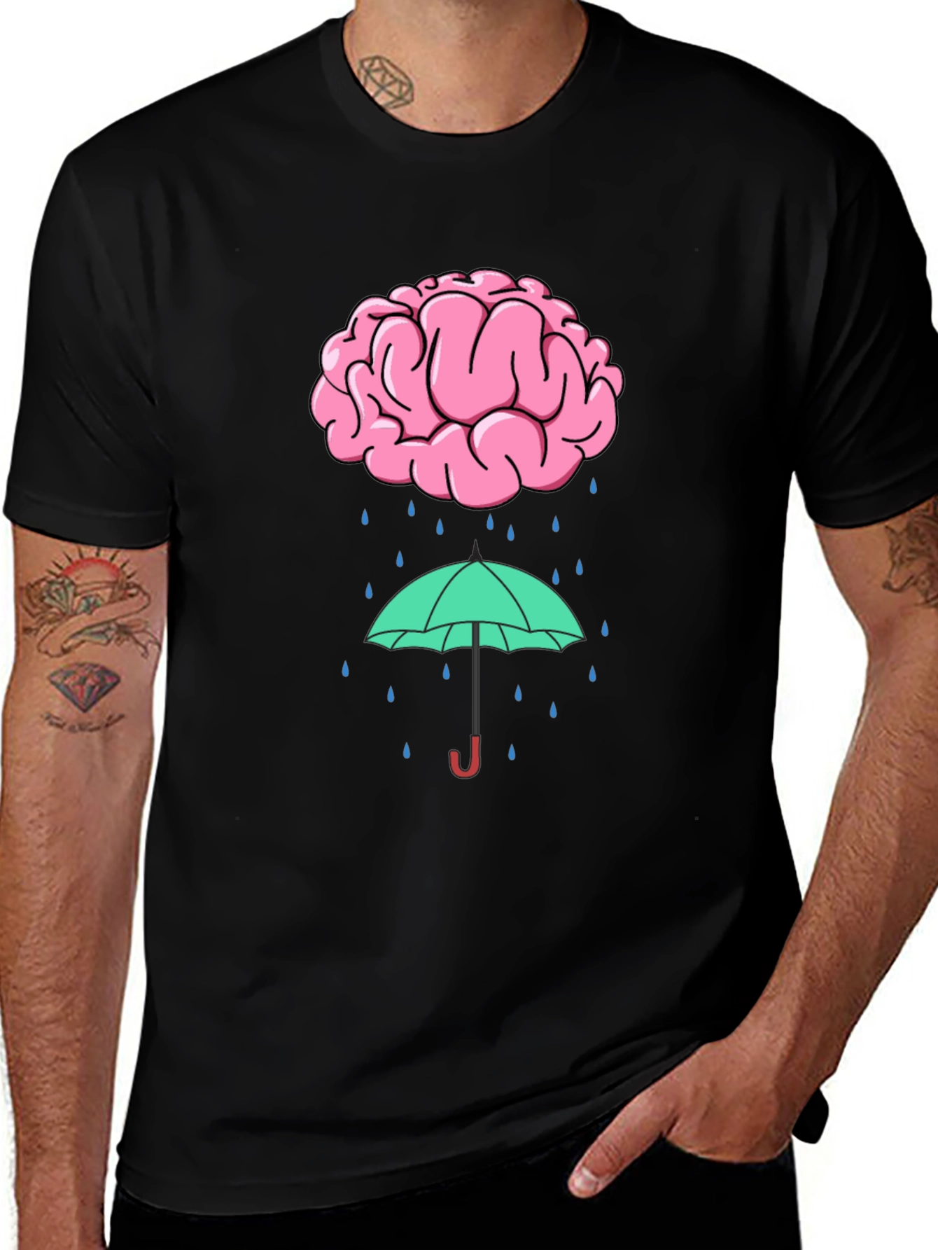 Brainstorm T-Shirt - Clever Rainy Day Design