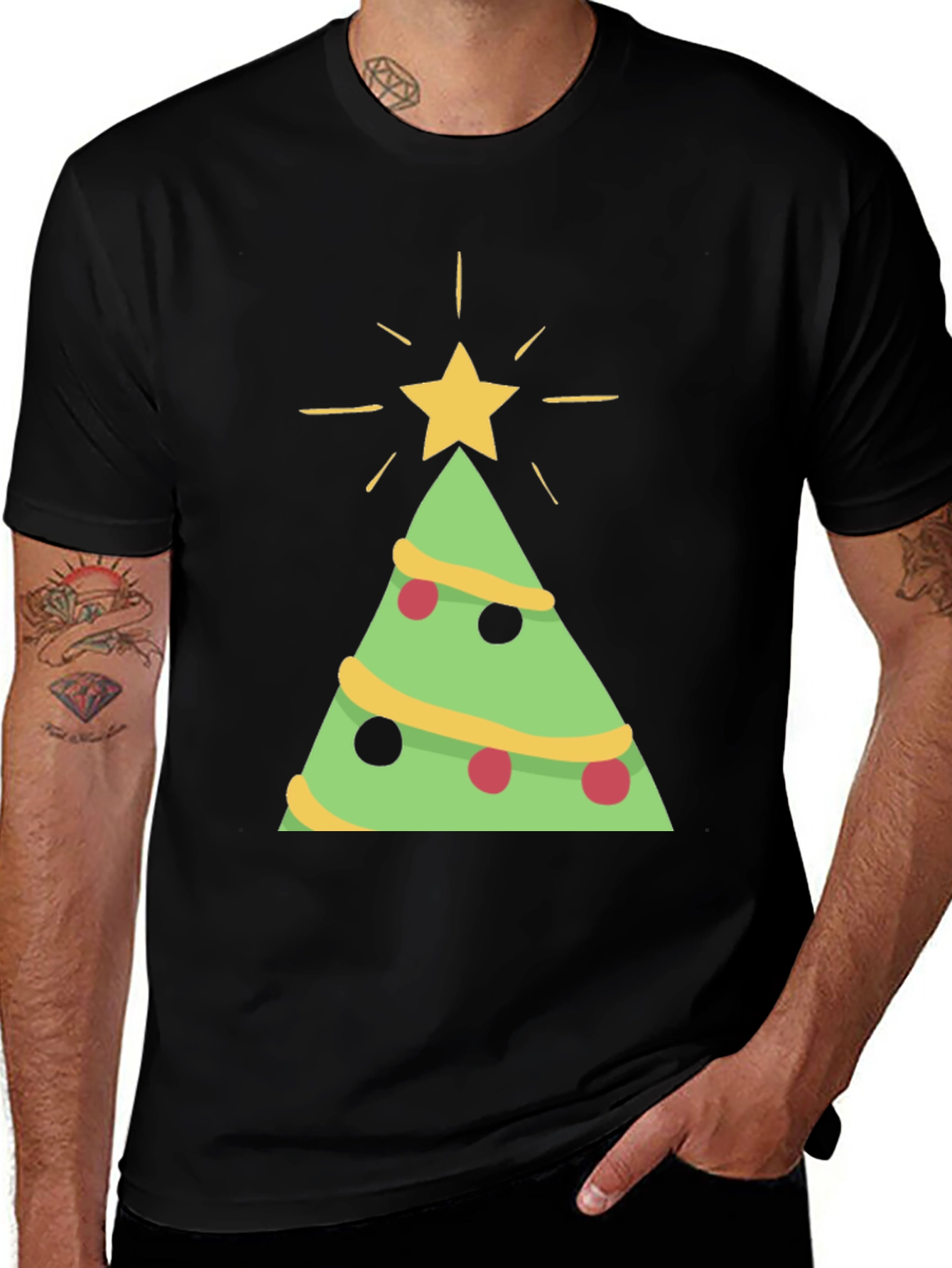 Festive Christmas Tree Graphic Tee