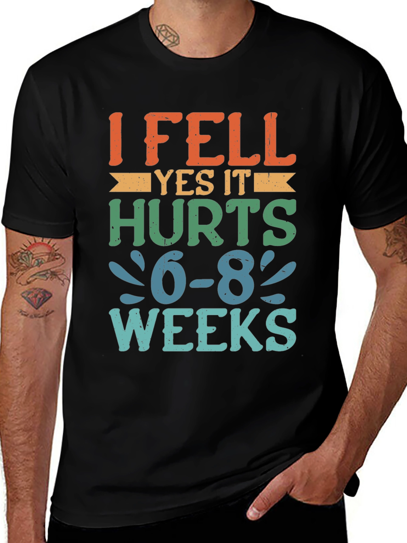 Variant 29 of I Fell, Yes it Hurts T-Shirt