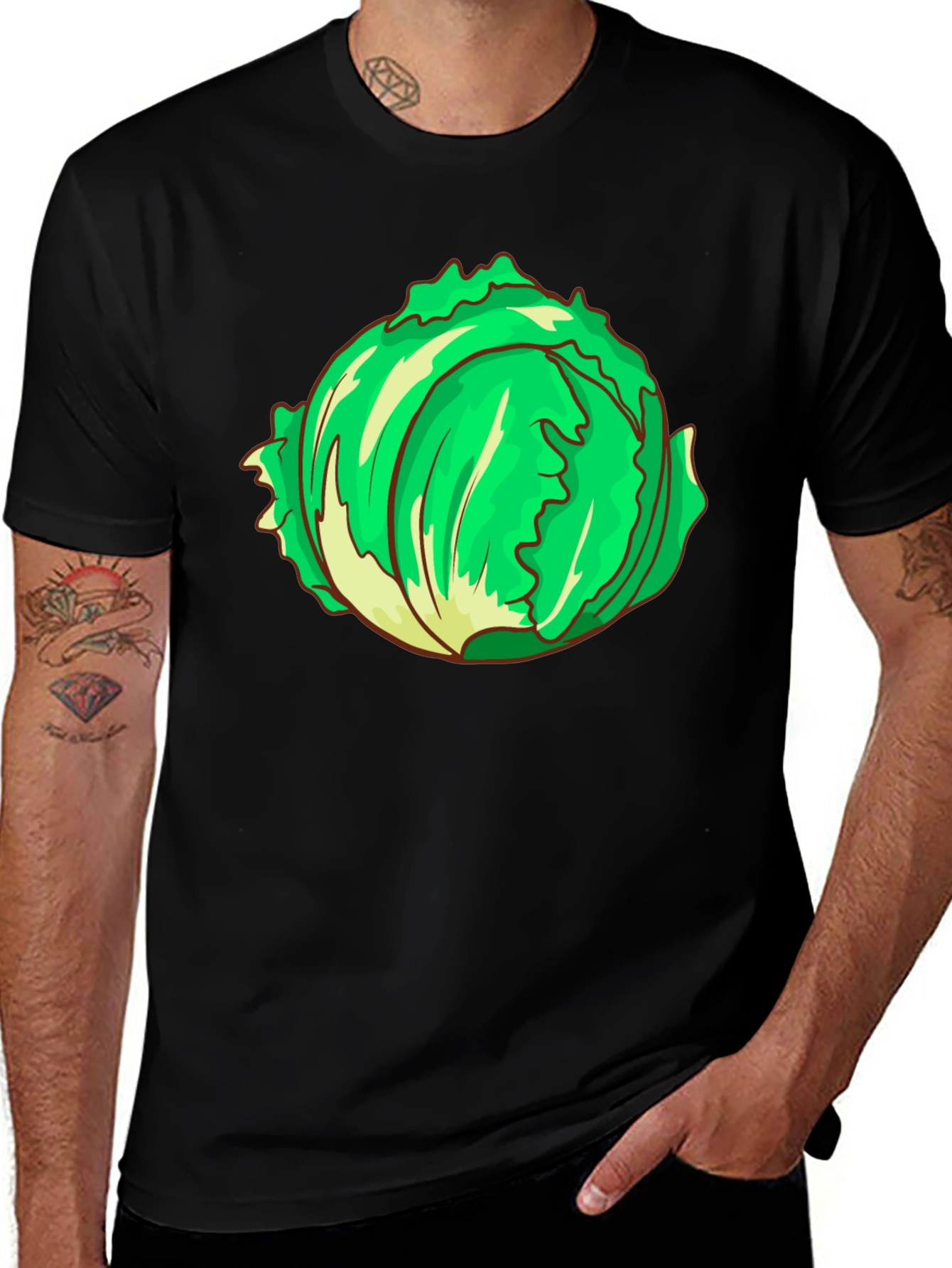 Variant 27 of Lettuce Graphic T-Shirt - Fresh & Fun Design