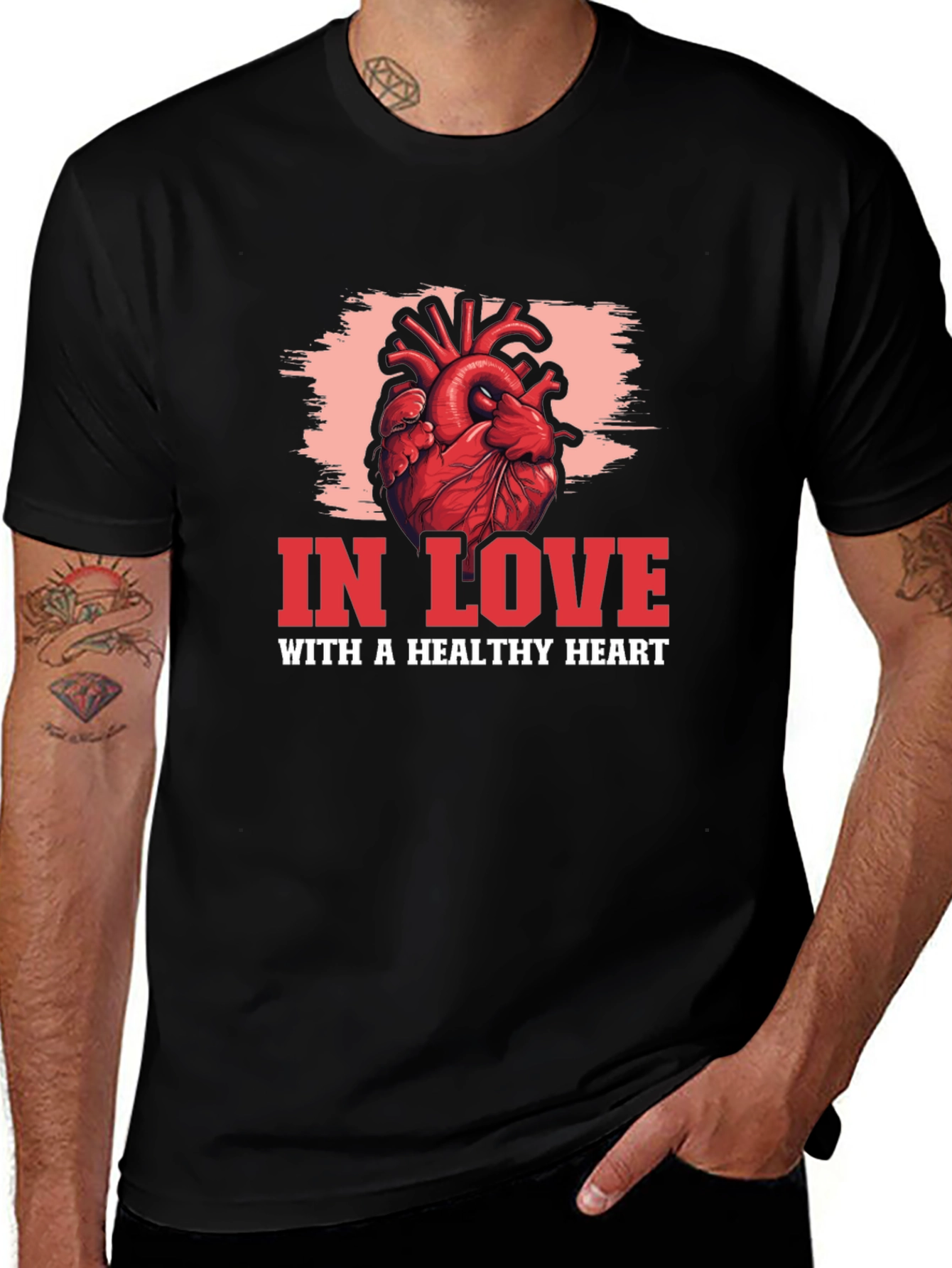 Variant 8 of In Love With A Healthy Heart Graphic T-Shirt