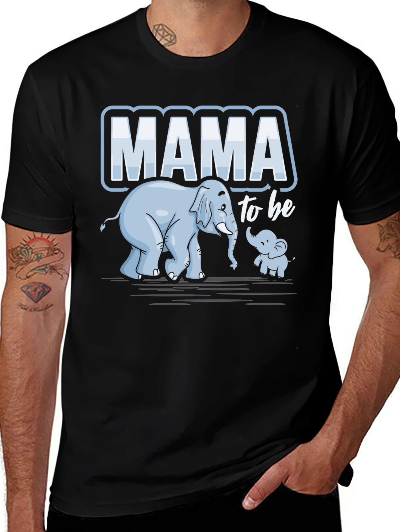 Mama to Be Elephant Graphic Tee