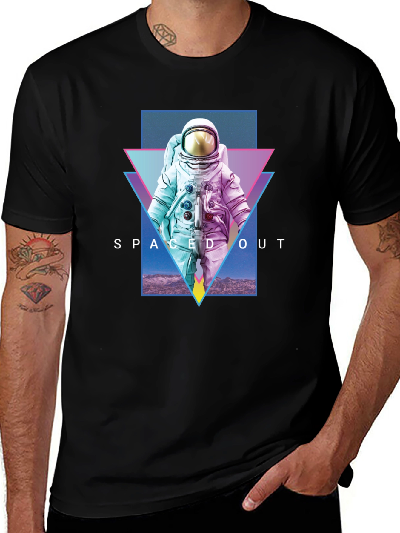 Variant 2 of Spaced Out Astronaut Graphic T-Shirt