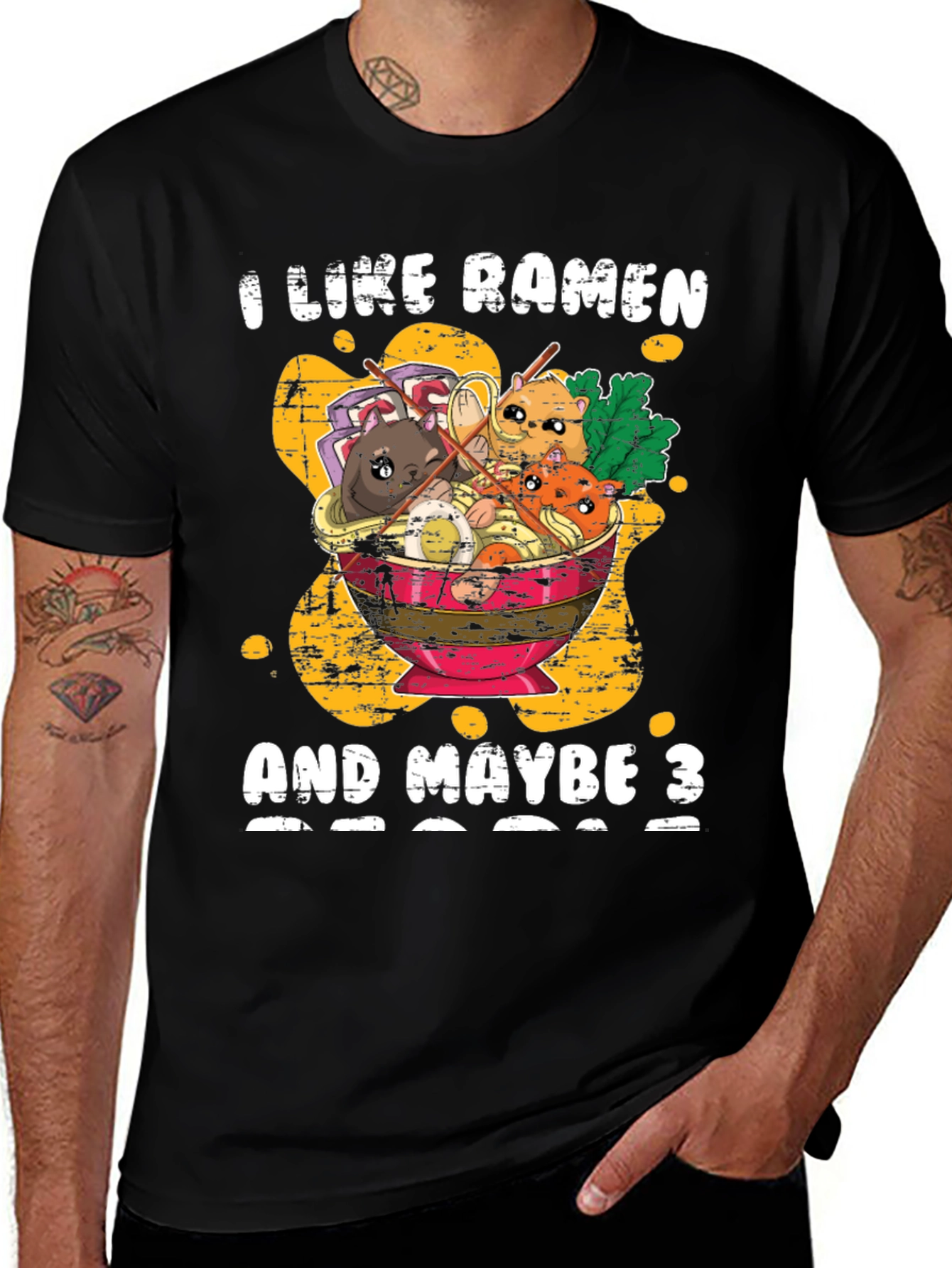 Variant 22 of I Like Ramen and Maybe 3 Hamsters T-Shirt