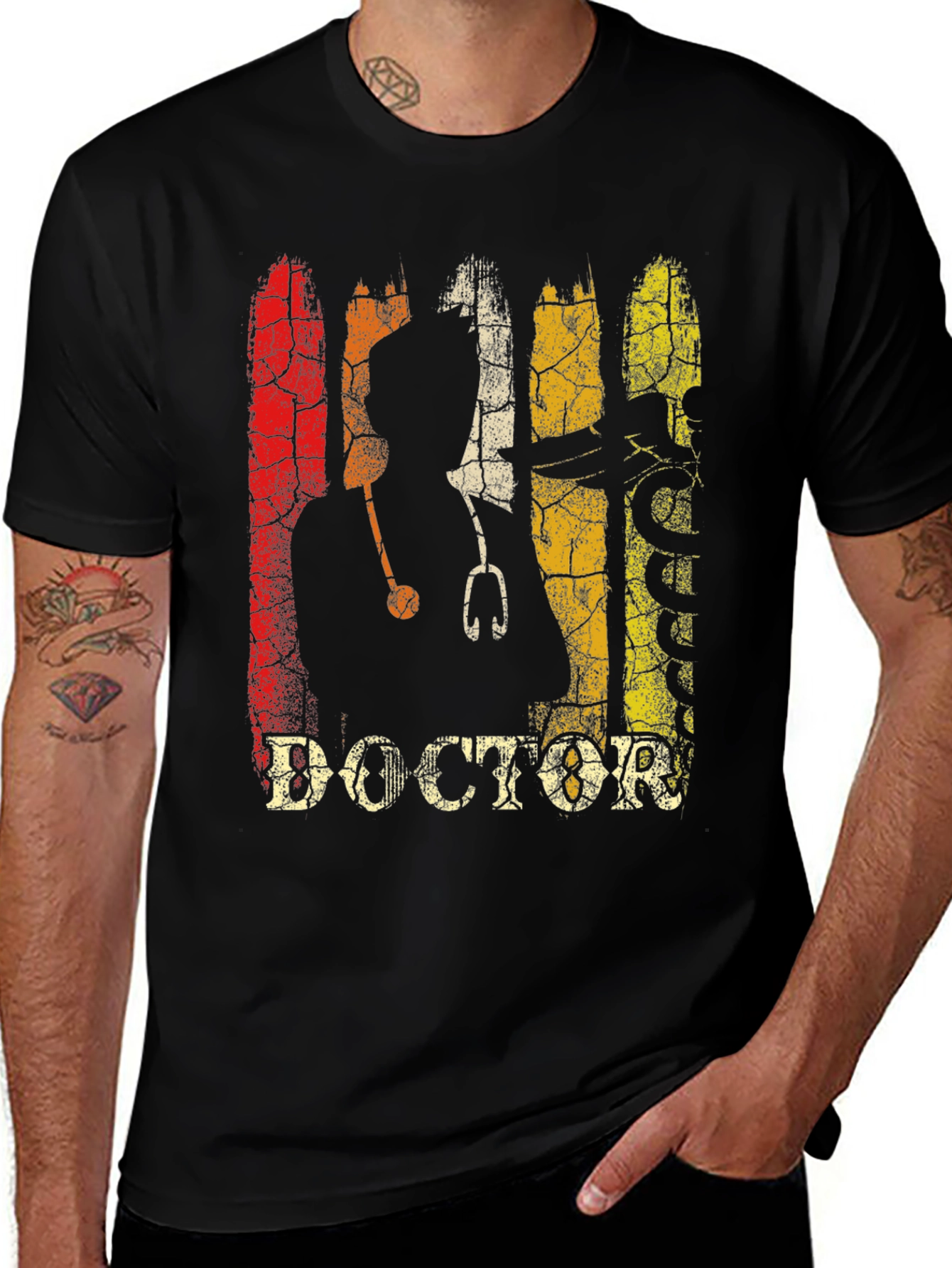 Variant 10 of Vintage Doctor Graphic T-Shirt - Medical Professional Apparel