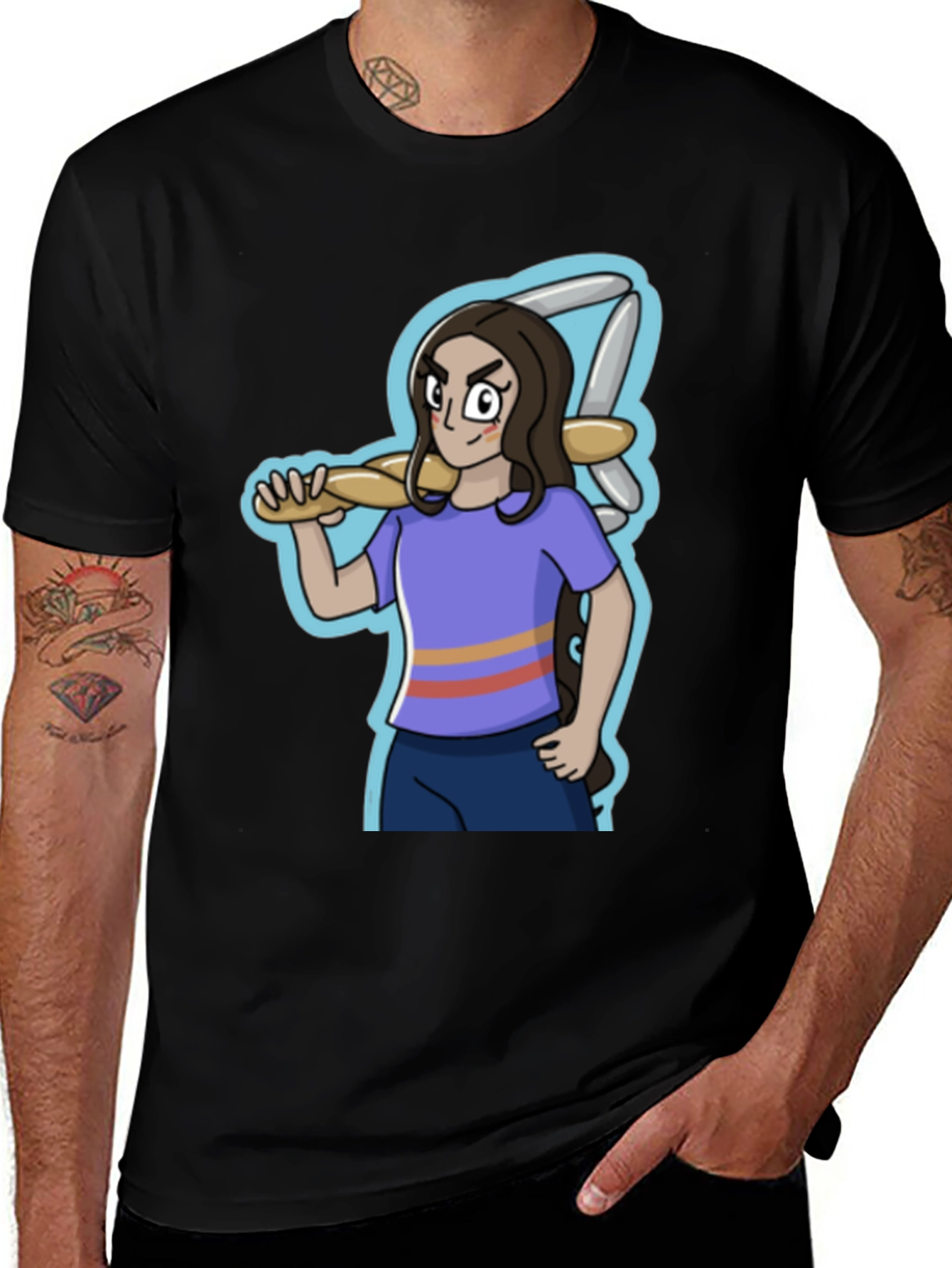 Variant 3 of Cartoon Character T-Shirt