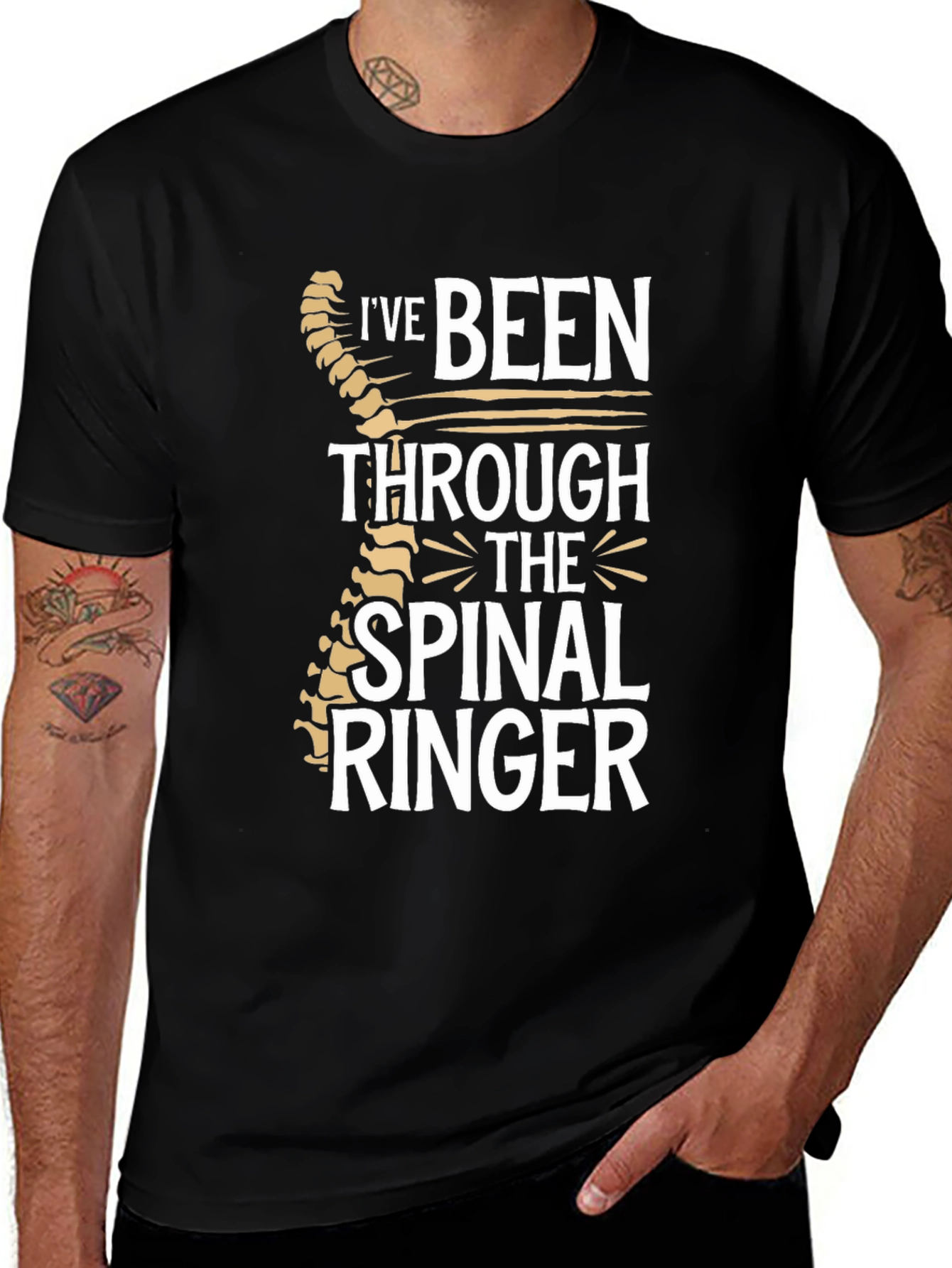 Spinal Ringer T-Shirt - Chiropractic Humor Tee