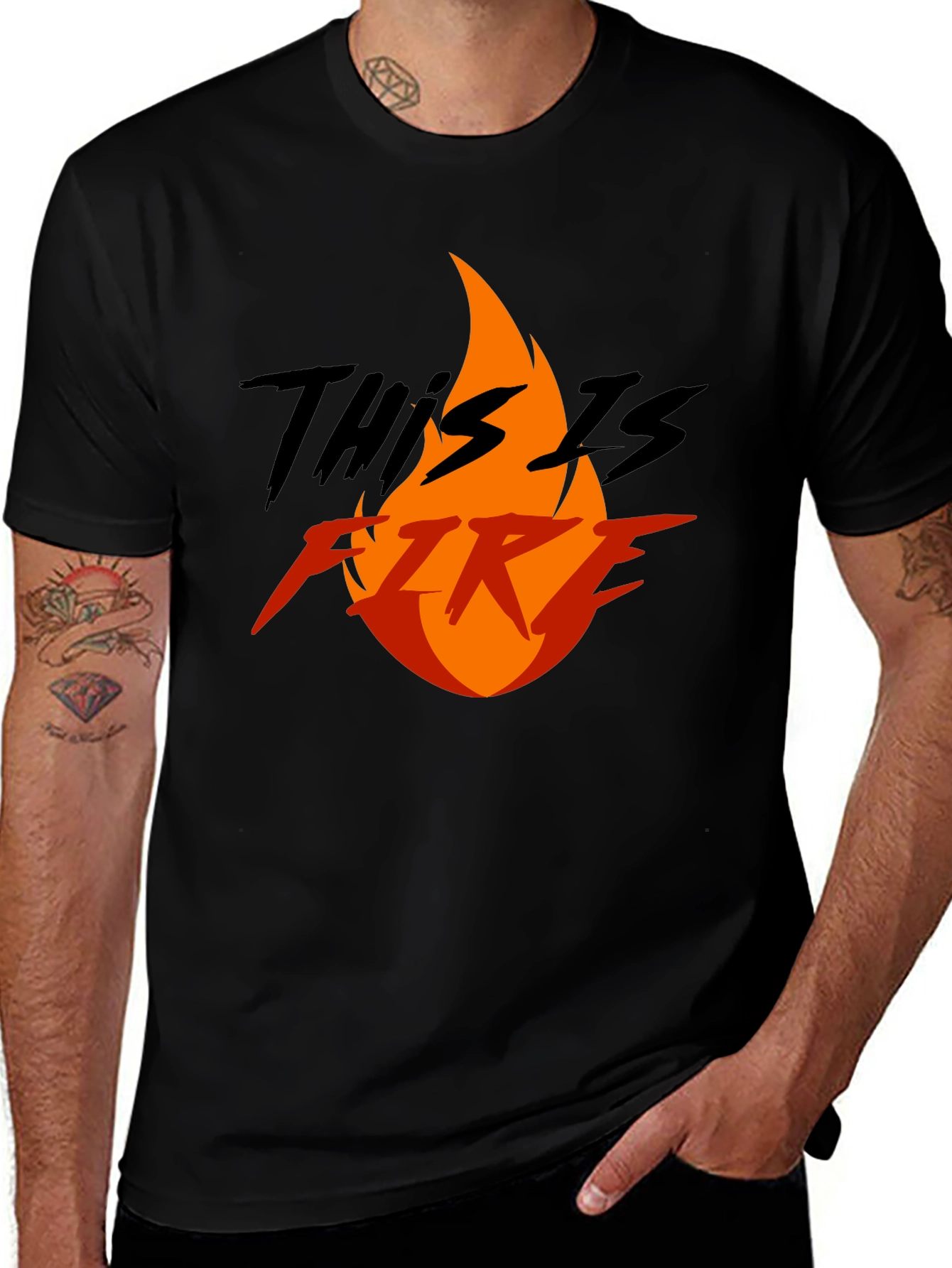 This is Fire Graphic T-Shirt - Bold Statement Tee