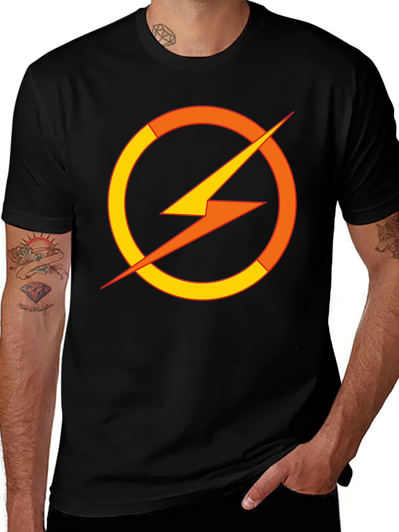 Flash Symbol Black T-Shirt