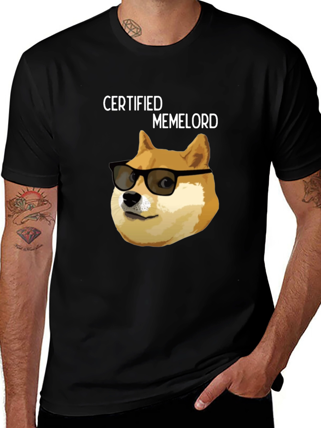 Certified Memelord Doge T-Shirt - Funny Meme Tee