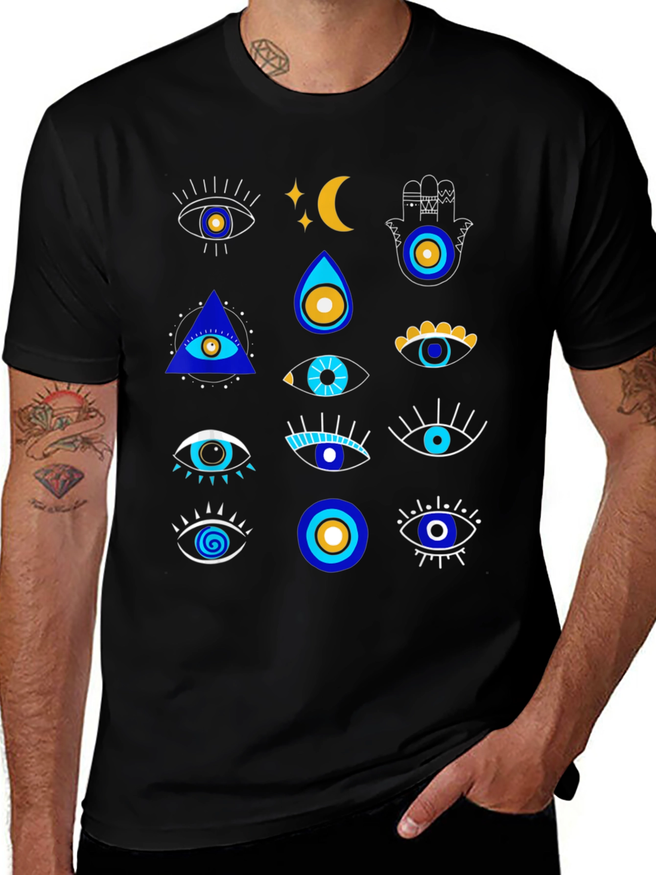 Variant 4 of Evil Eye Graphic Tee - Stylish Protection