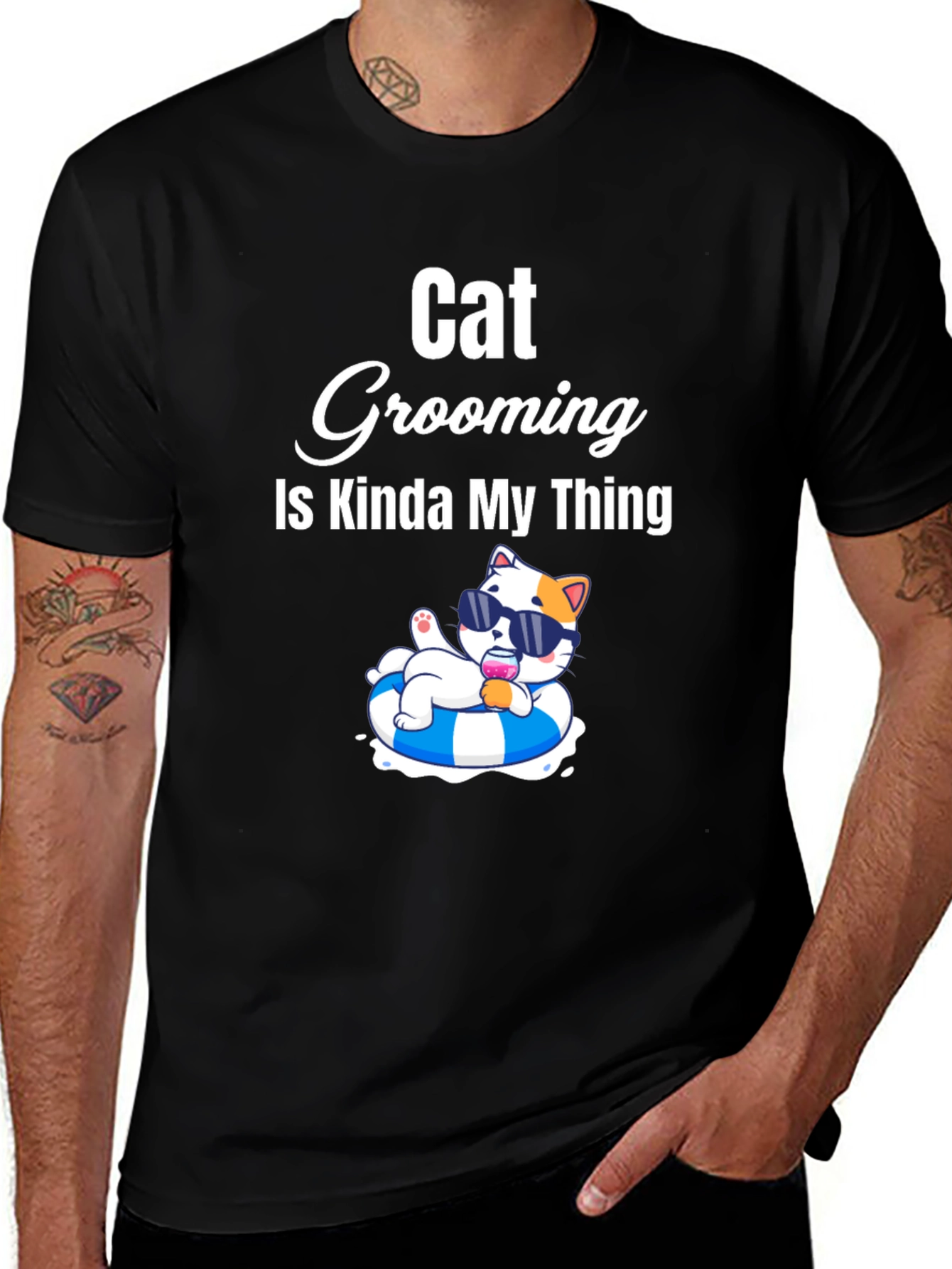 Variant 28 of Cat Grooming is Kinda My Thing T-Shirt
