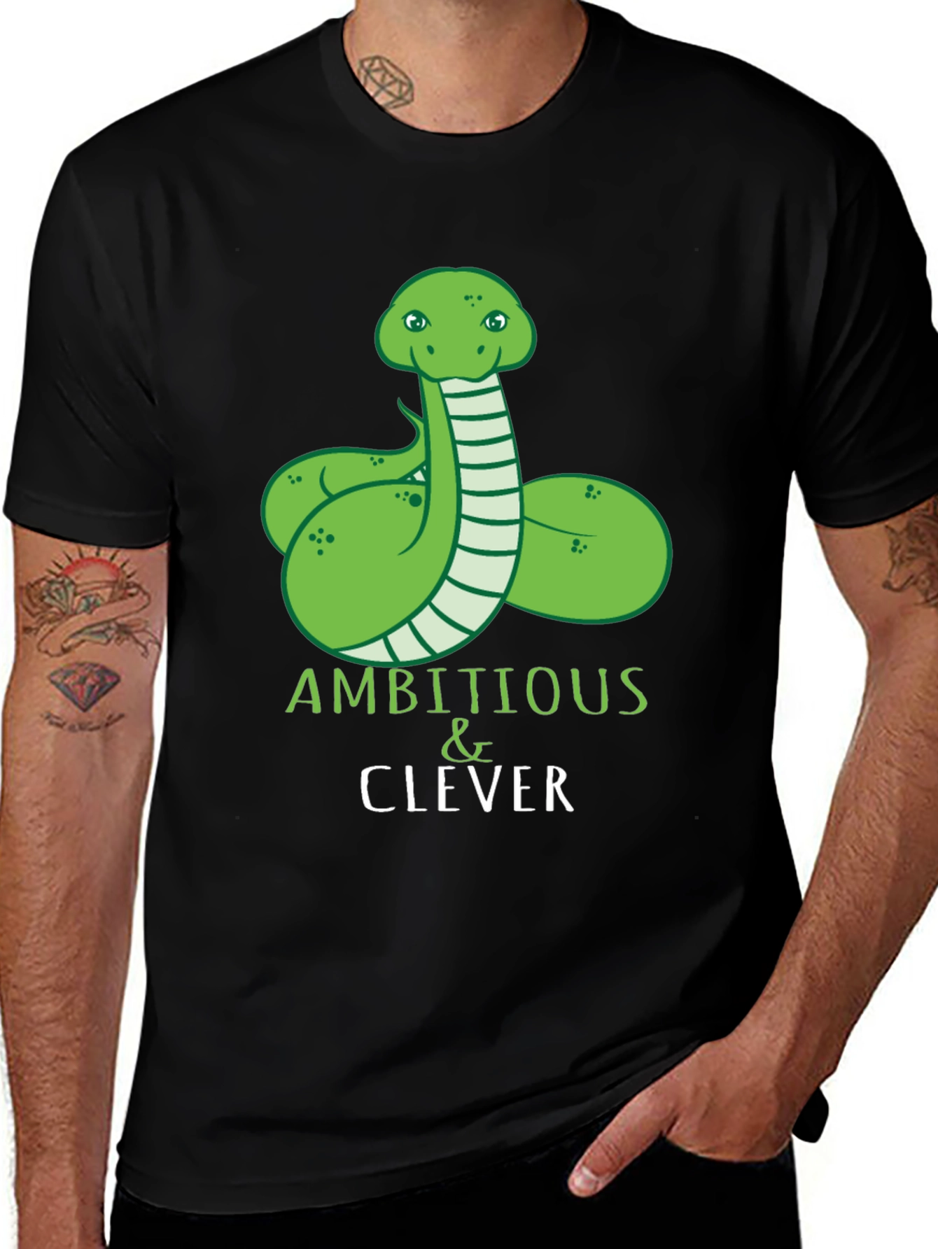 Variant 10 of Ambitious & Clever Snake T-Shirt