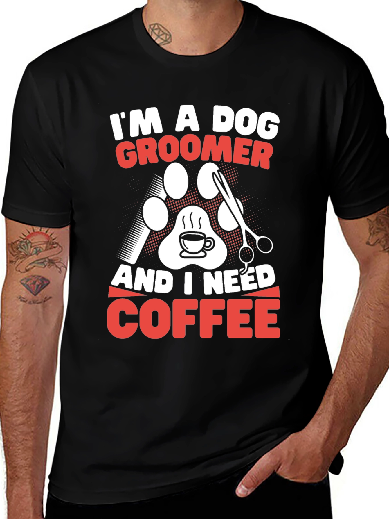 Variant 20 of Dog Groomer Coffee T-Shirt