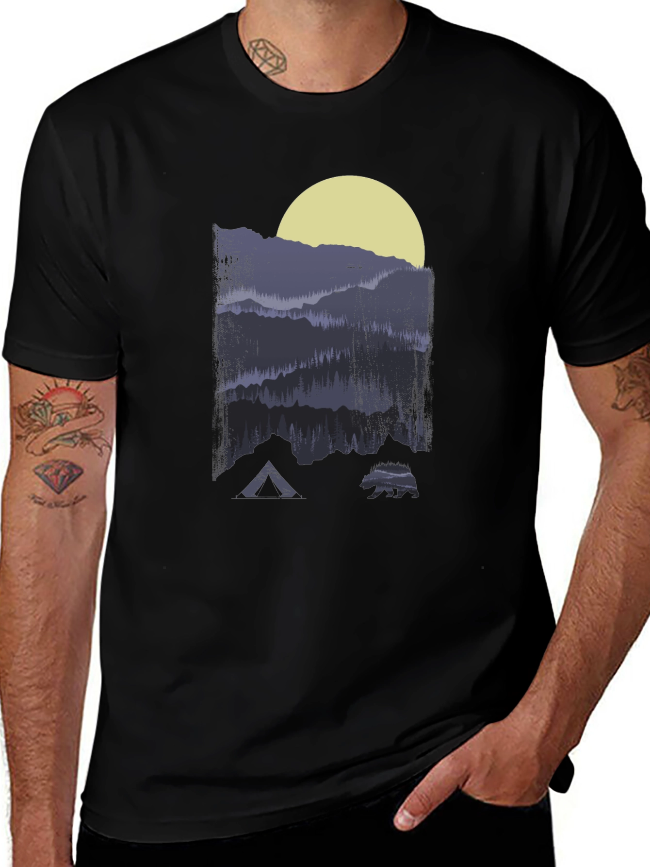Variant 21 of Mountain Scene Graphic T-Shirt - Adventure Ready