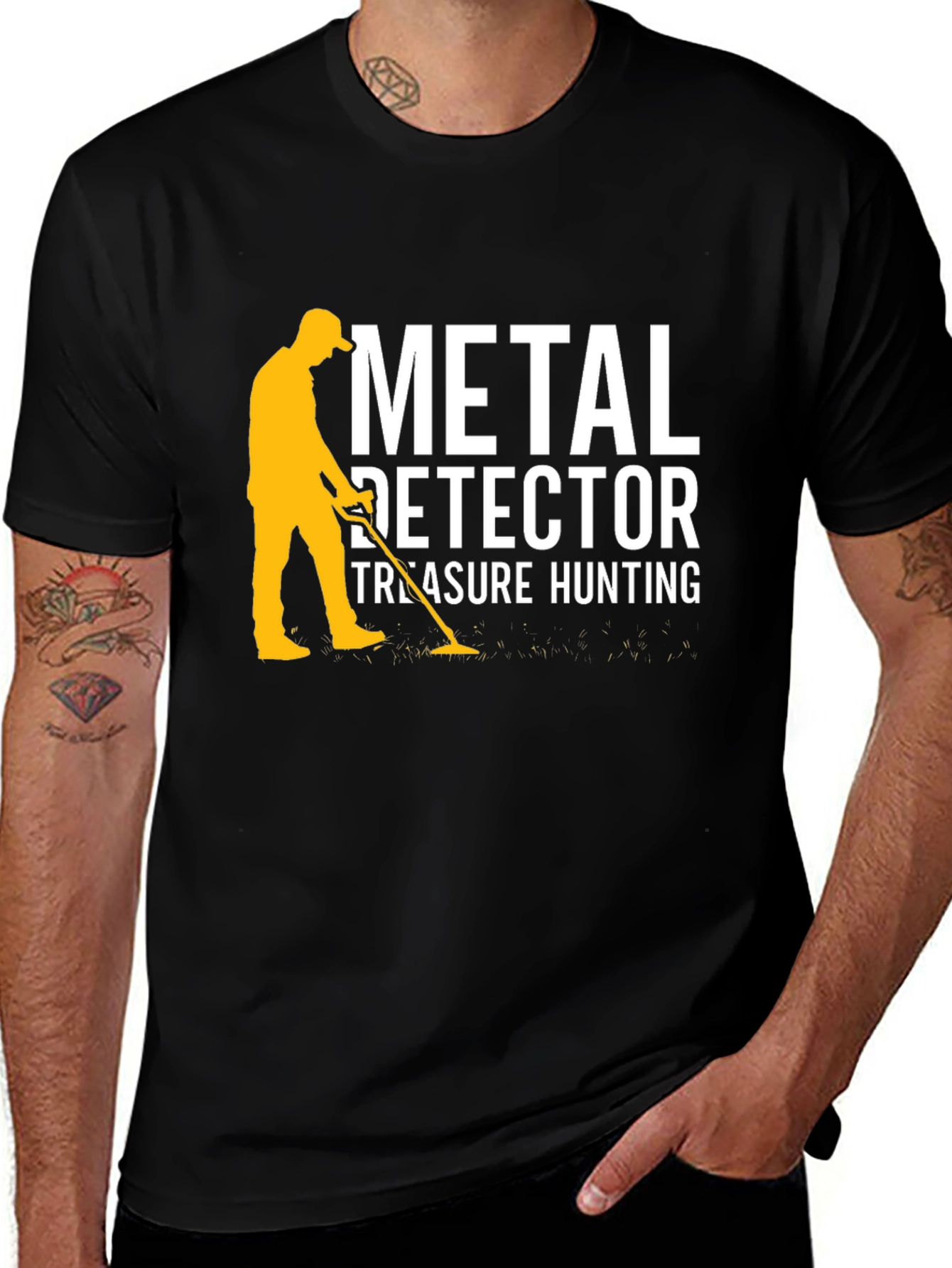 Variant 11 of Metal Detector Treasure Hunting T-Shirt