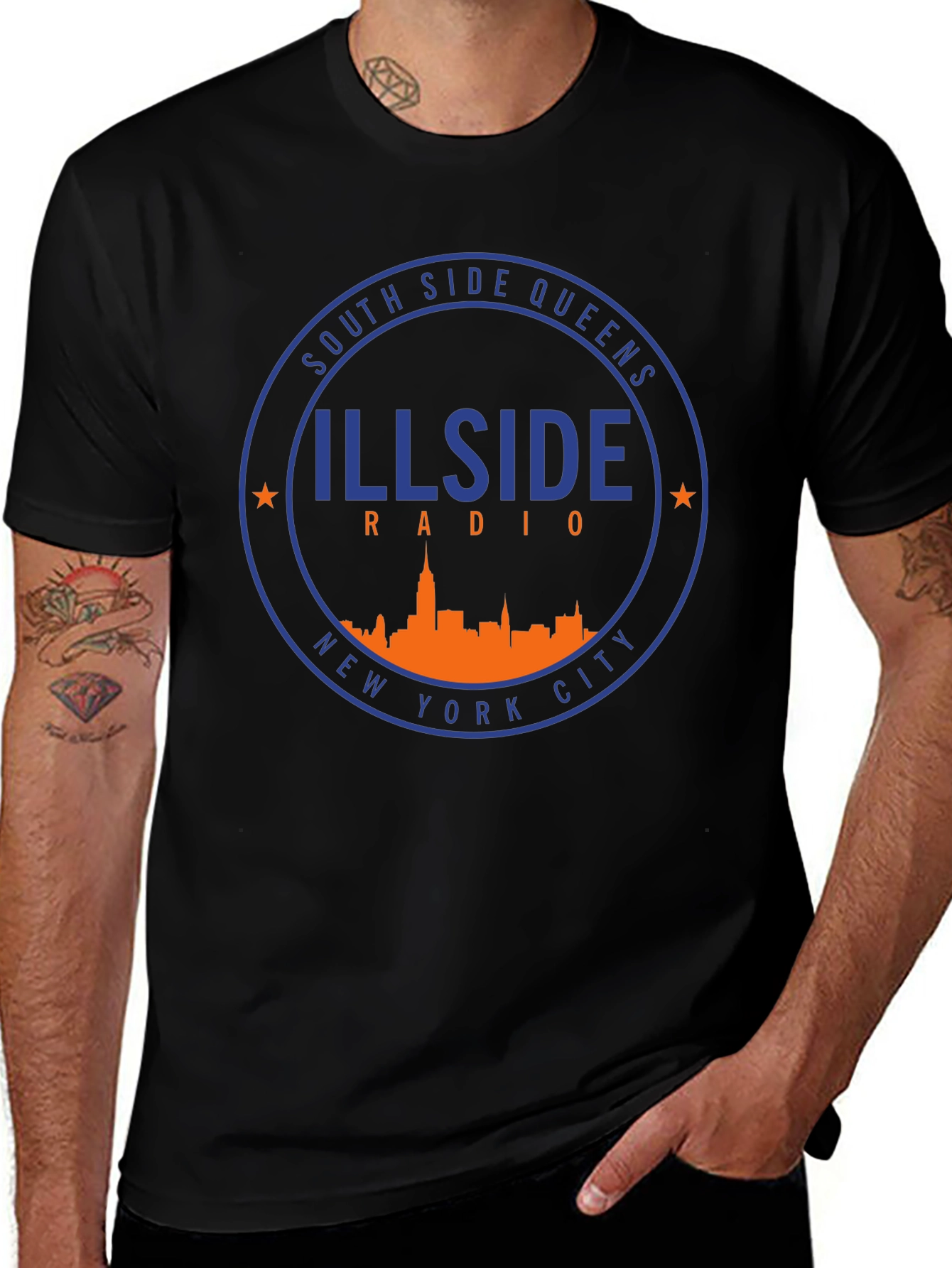 Variant 18 of Illside Radio T-Shirt - South Side Queens Tee