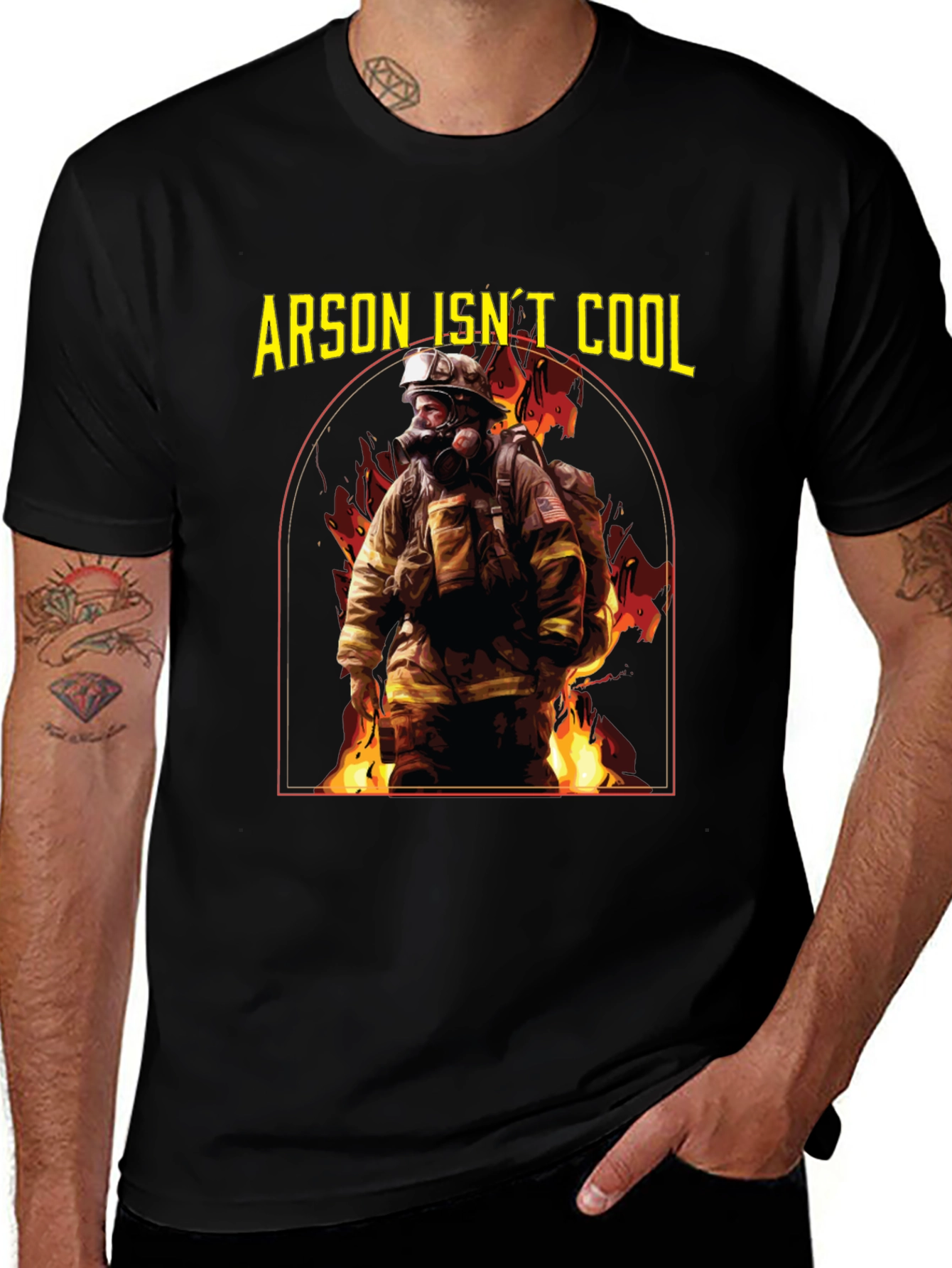 Arson Isn't Cool Firefighter T-Shirt