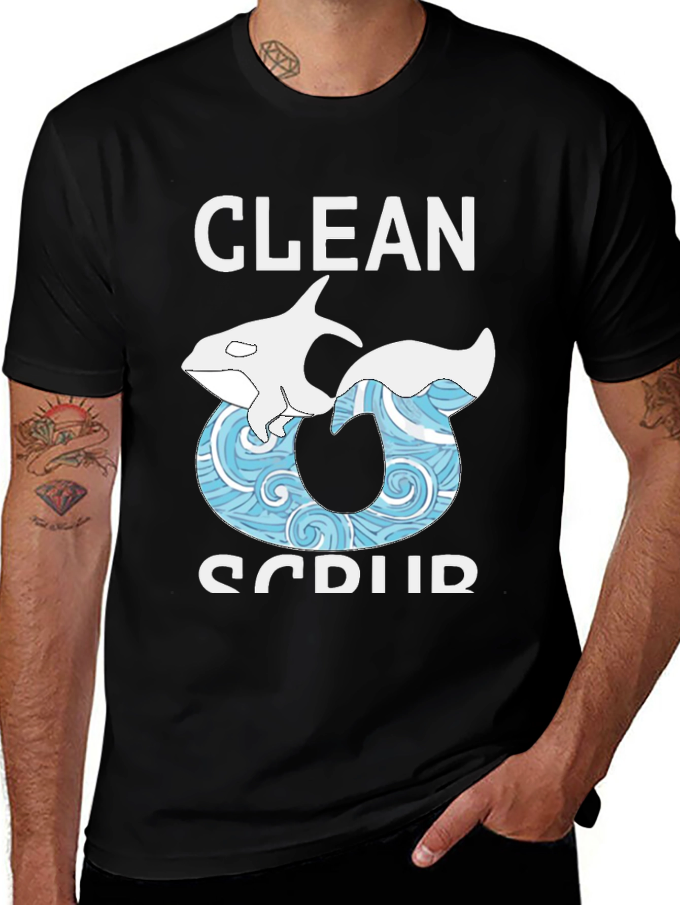 Variant 3 of Clean & Scrub Orca Graphic Tee