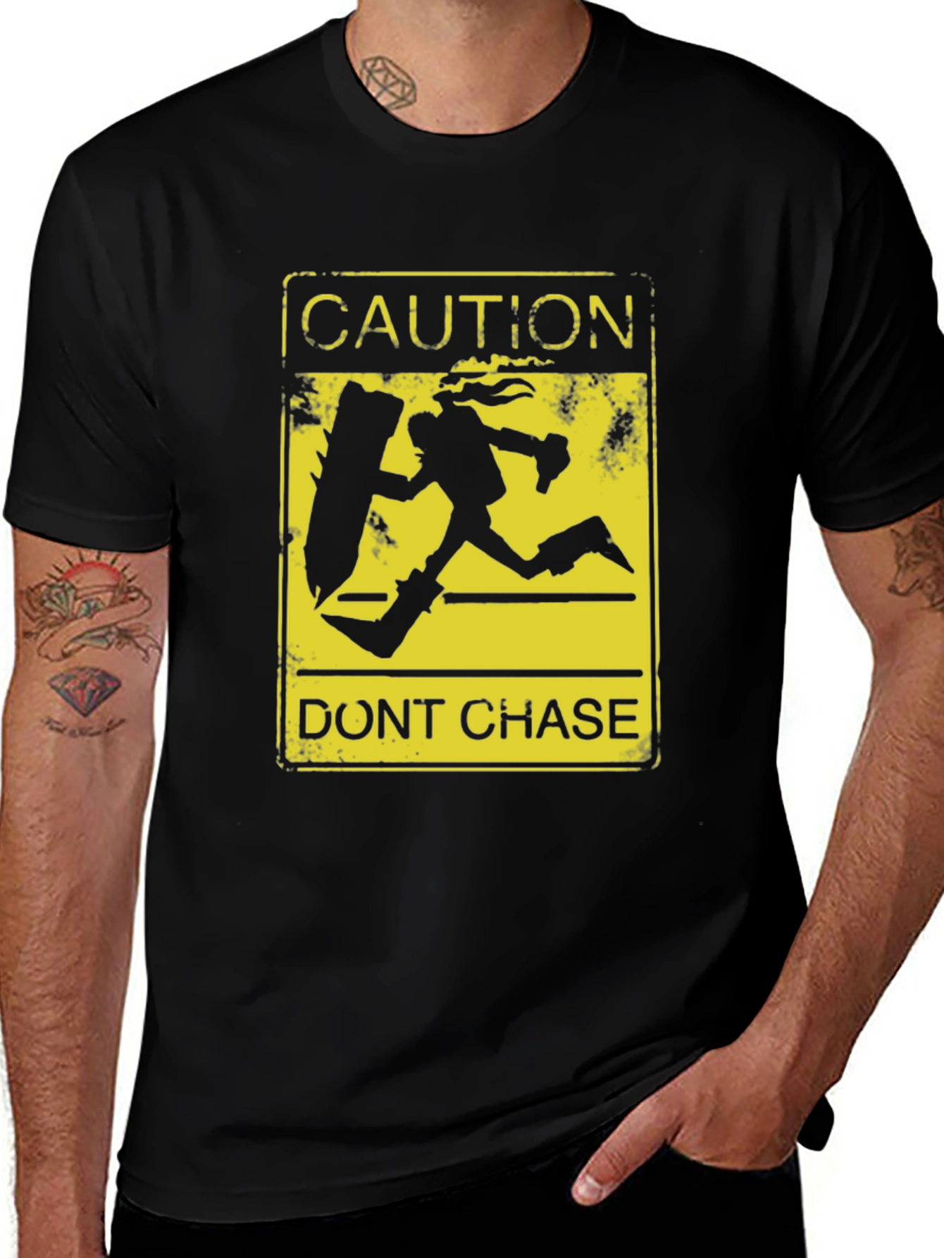 Variant 29 of Caution Don't Chase T-Shirt