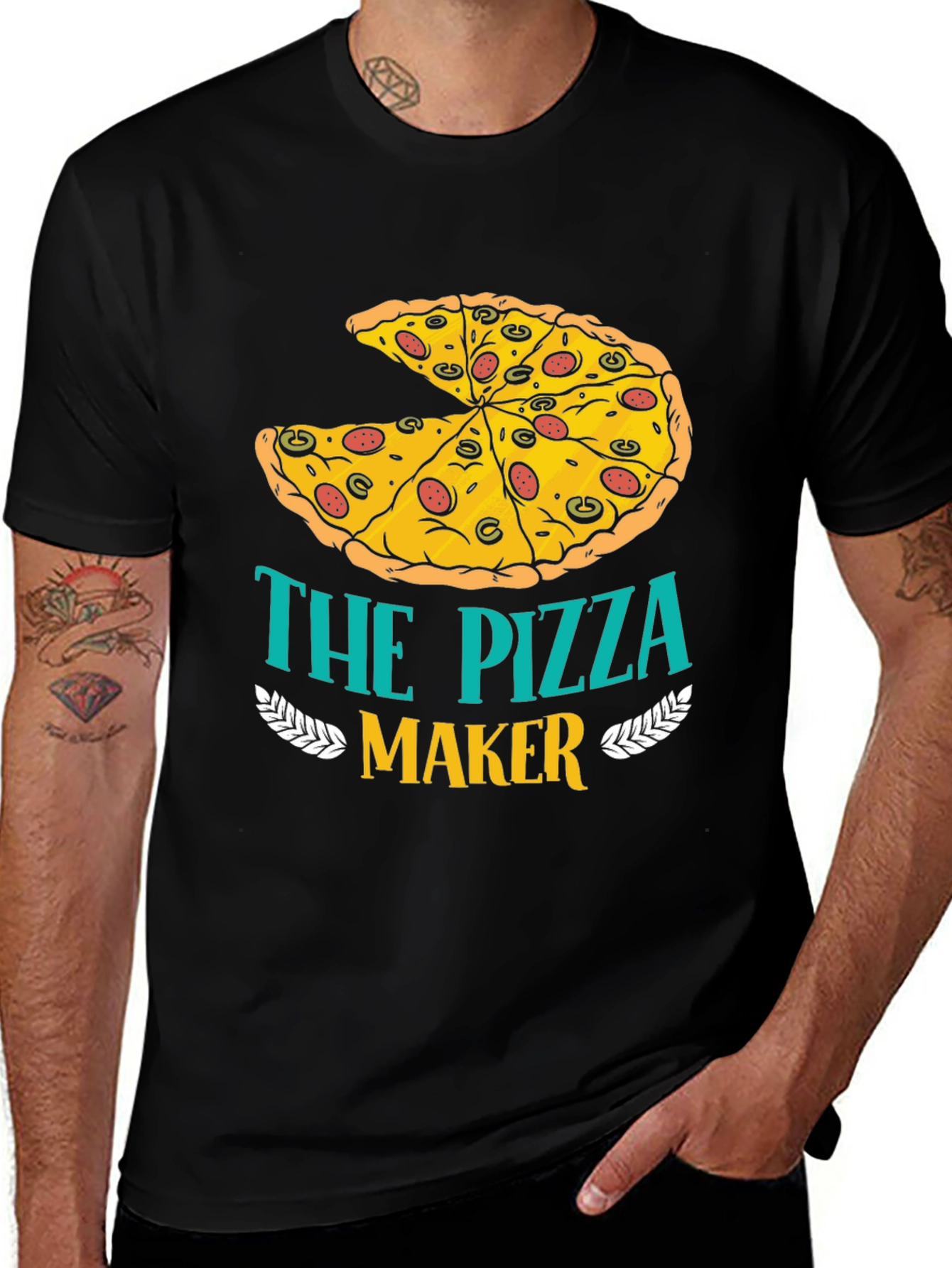 Variant 7 of The Pizza Maker T-Shirt - Funny Foodie Tee