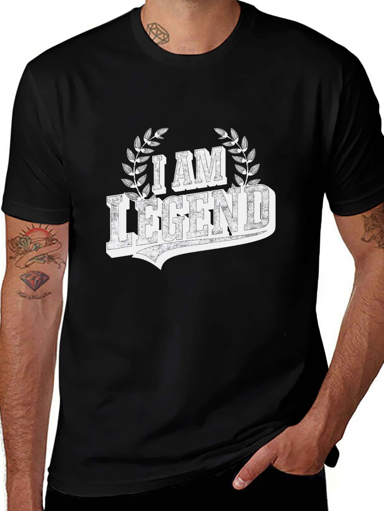 Variant 23 of I Am Legend Black Graphic Tee