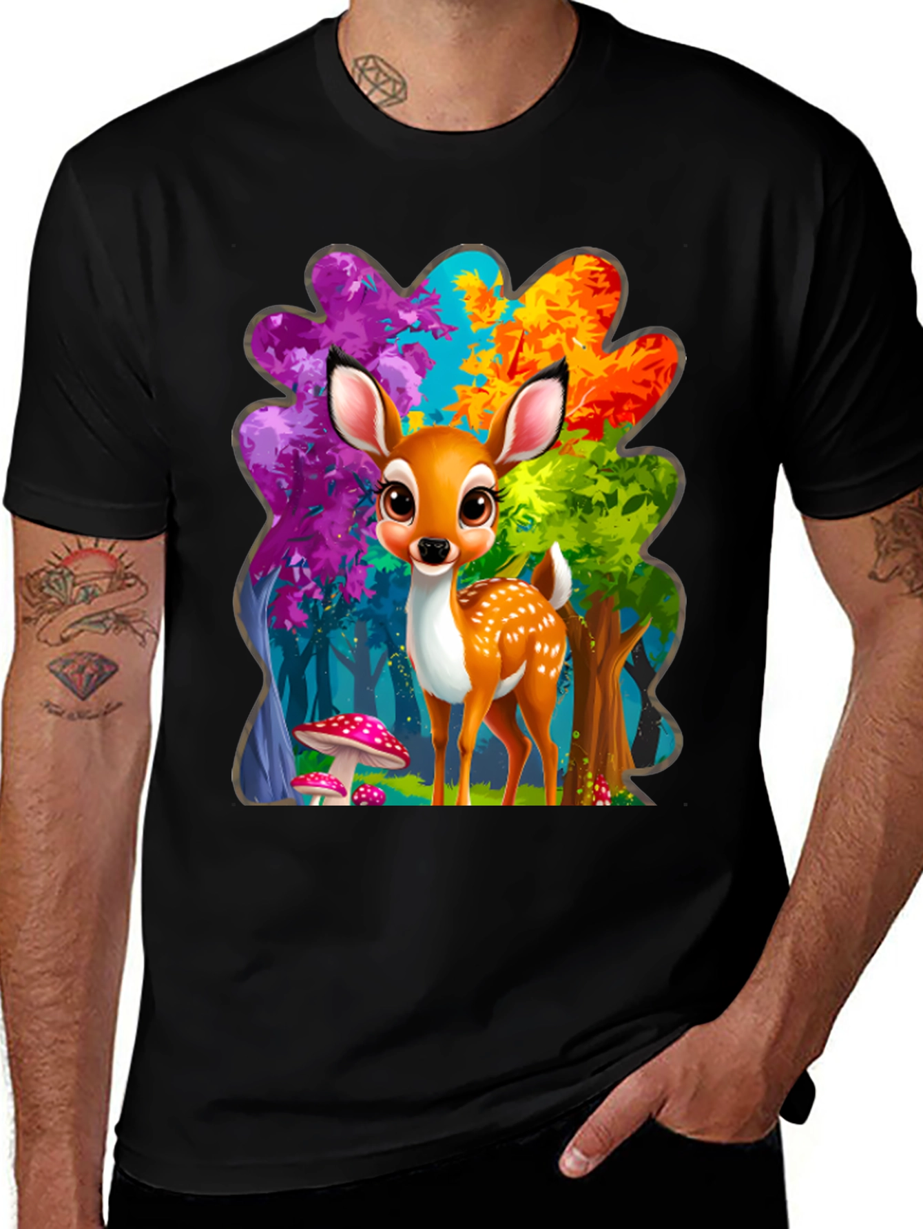 Variant 9 of Cute Deer Graphic Tee