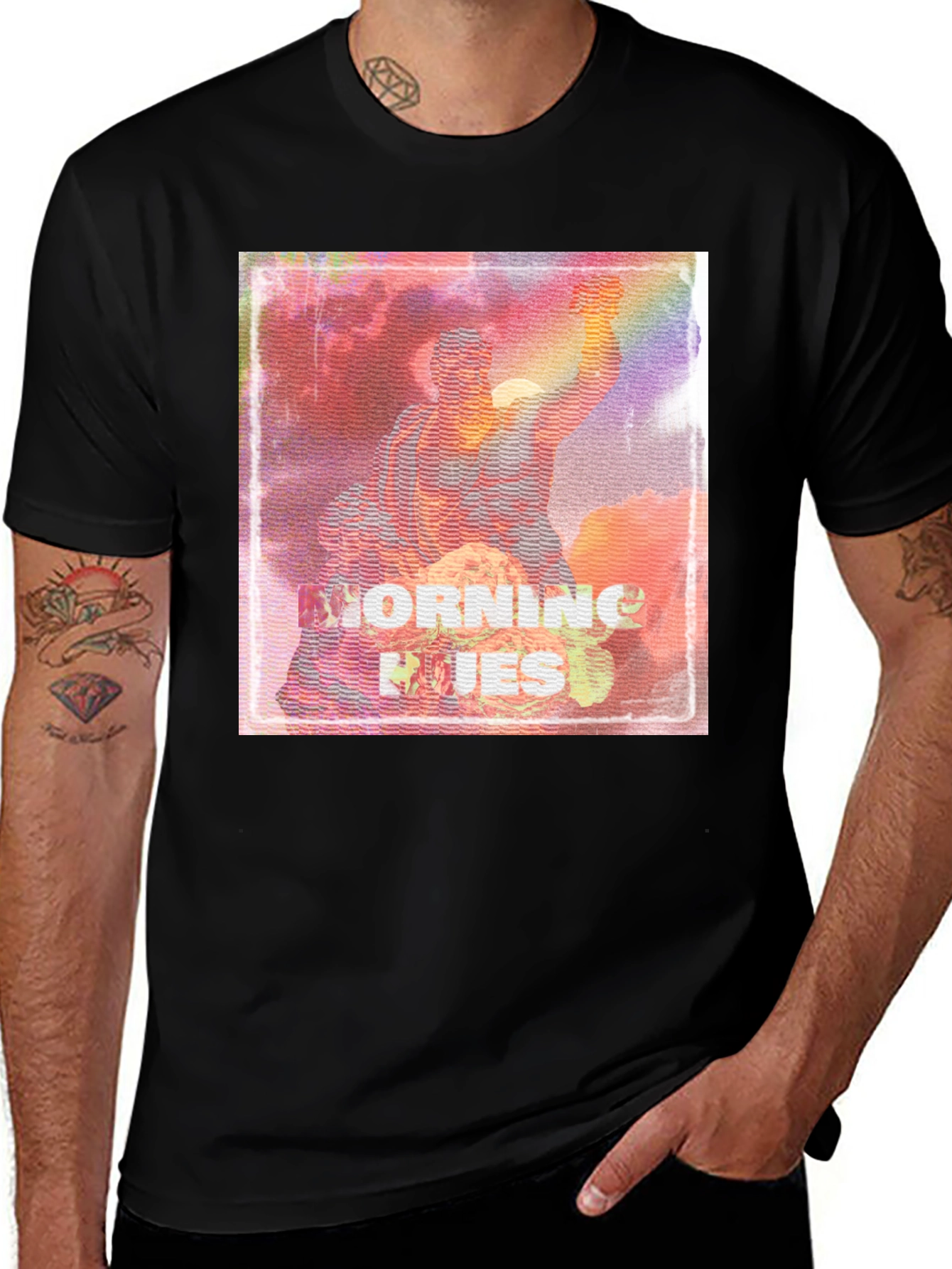 Variant 16 of Morning Hues Graphic Tee - Vibrant Design, Everyday Comfort