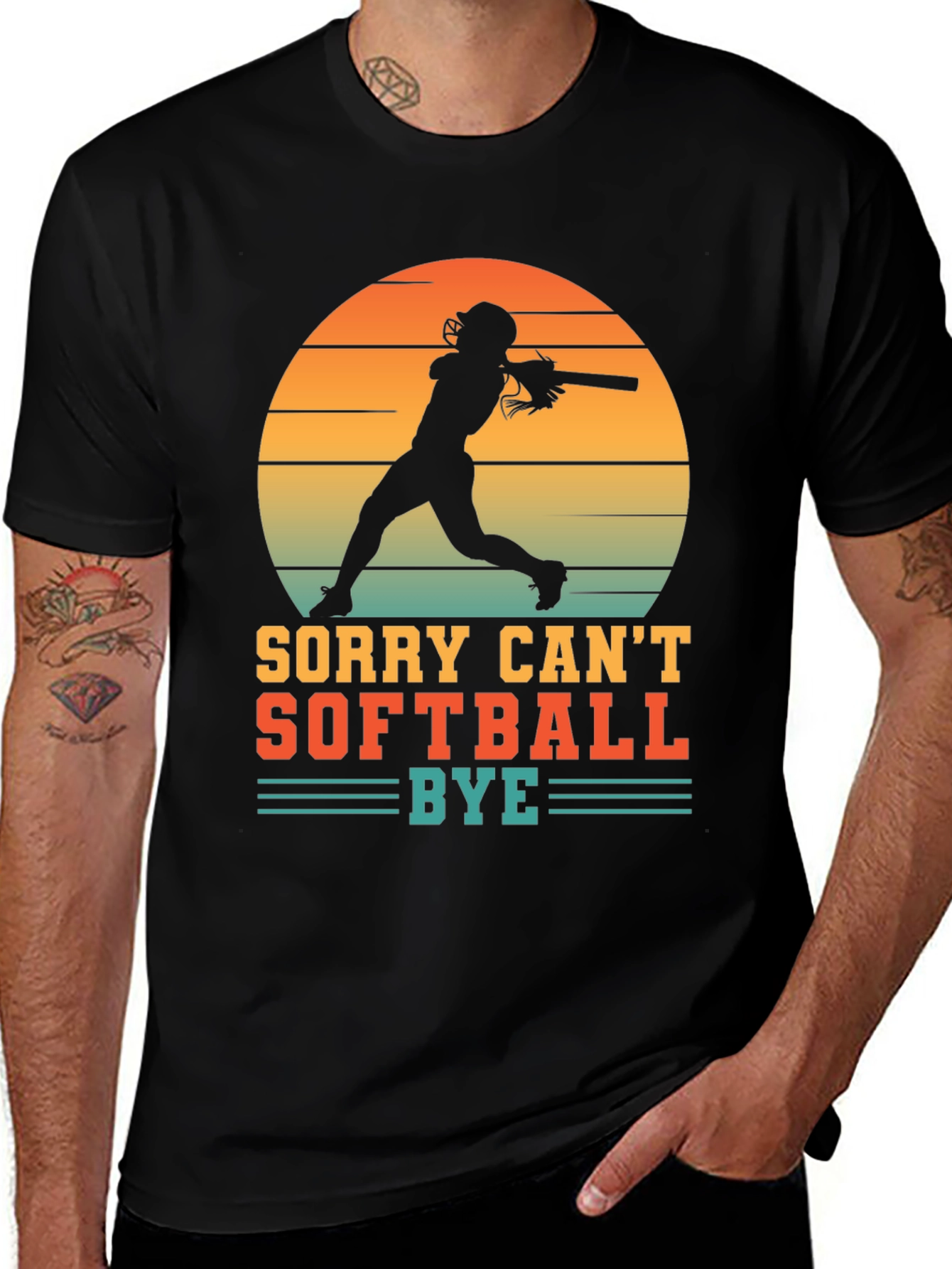Variant 23 of Sorry Can't Softball Bye T-Shirt