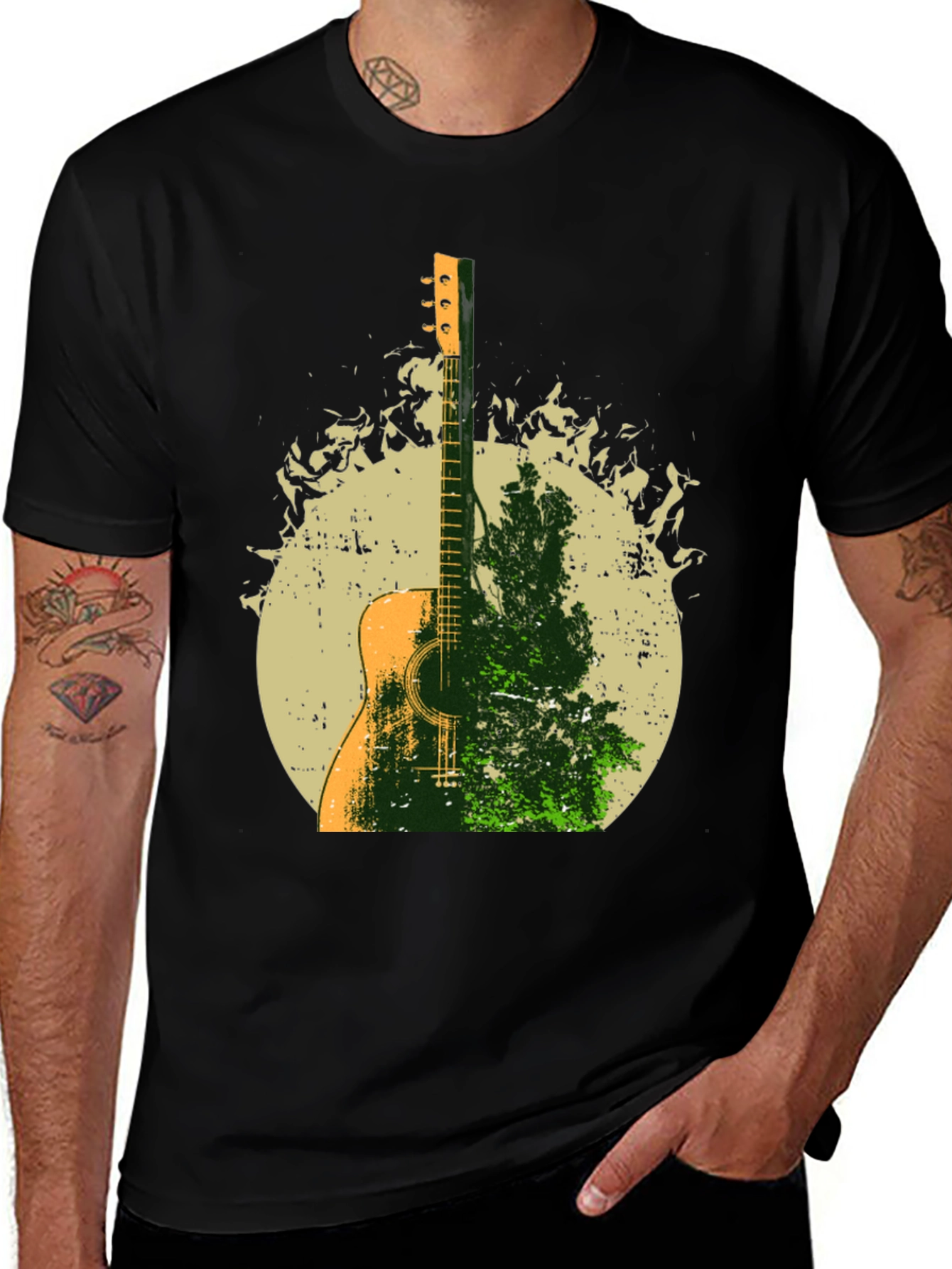 Variant 28 of Guitar Forest Graphic Tee - Unique Music Lover Shirt