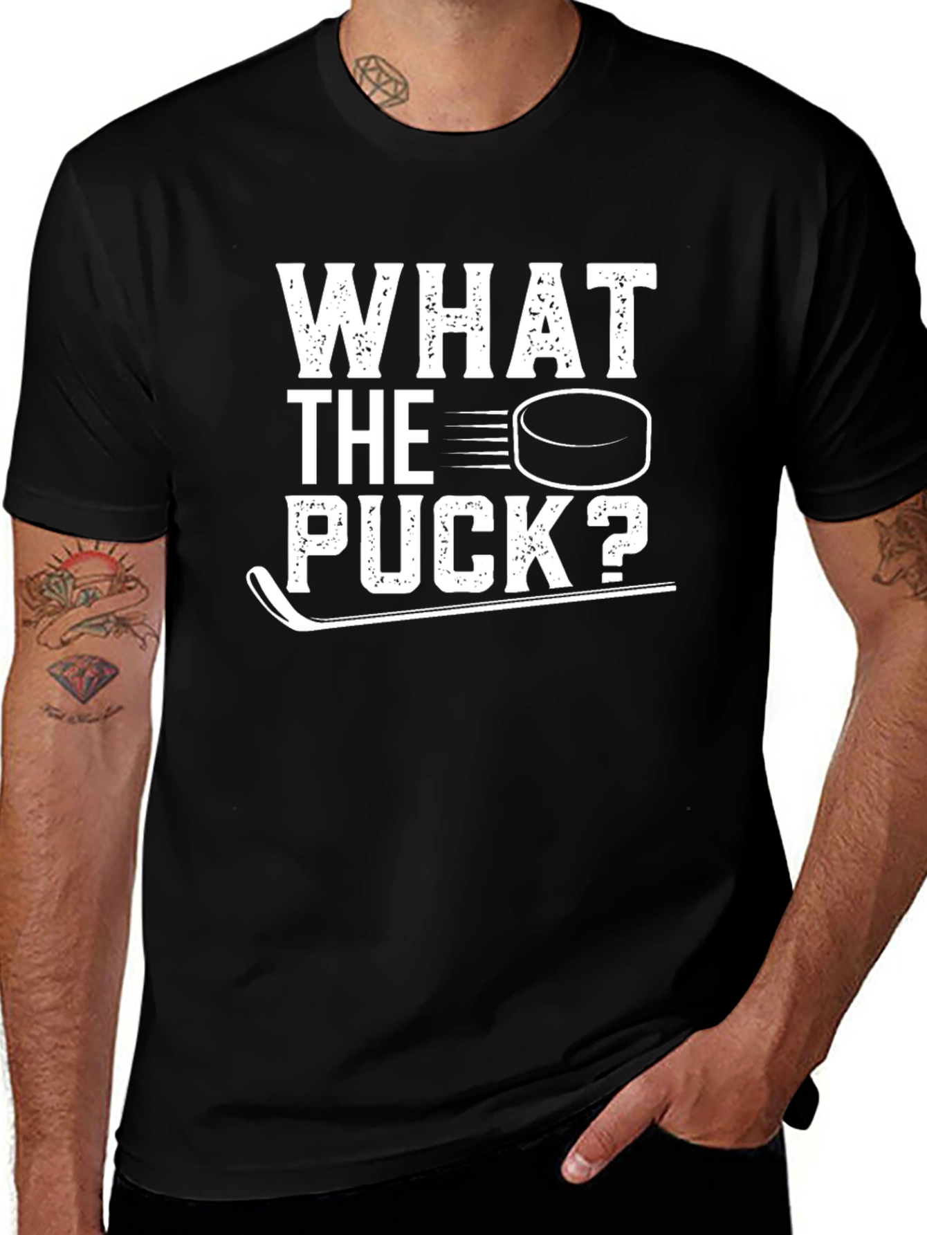 Variant 8 of What the Puck? Hockey Graphic Tee