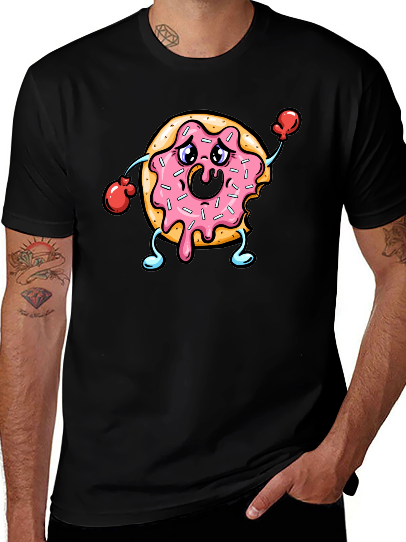 Variant 27 of Donut Boxing T-Shirt Funny Foodie Tee