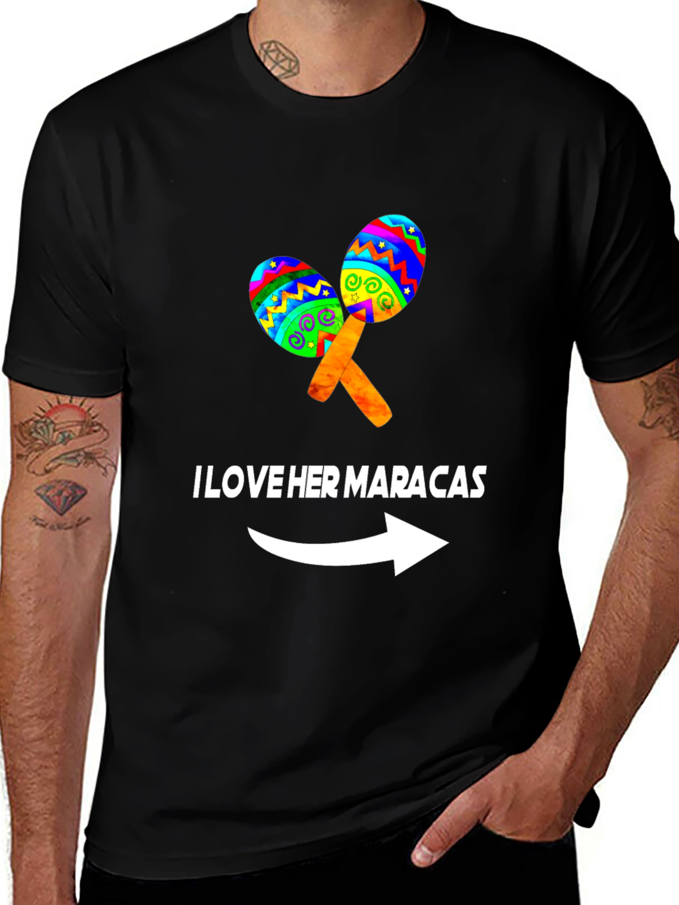 Variant 27 of I Love Her Maracas T-Shirt