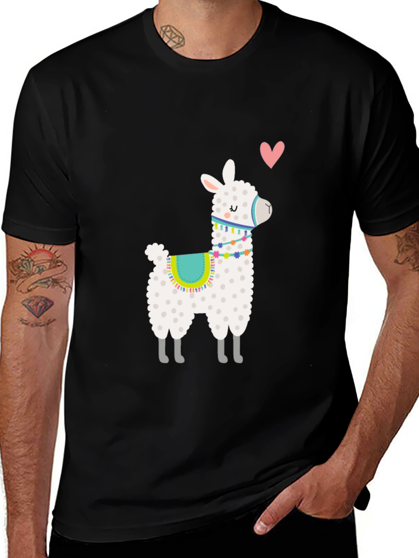 Variant 2 of Llama Love T-Shirt - Quirky Animal Tee