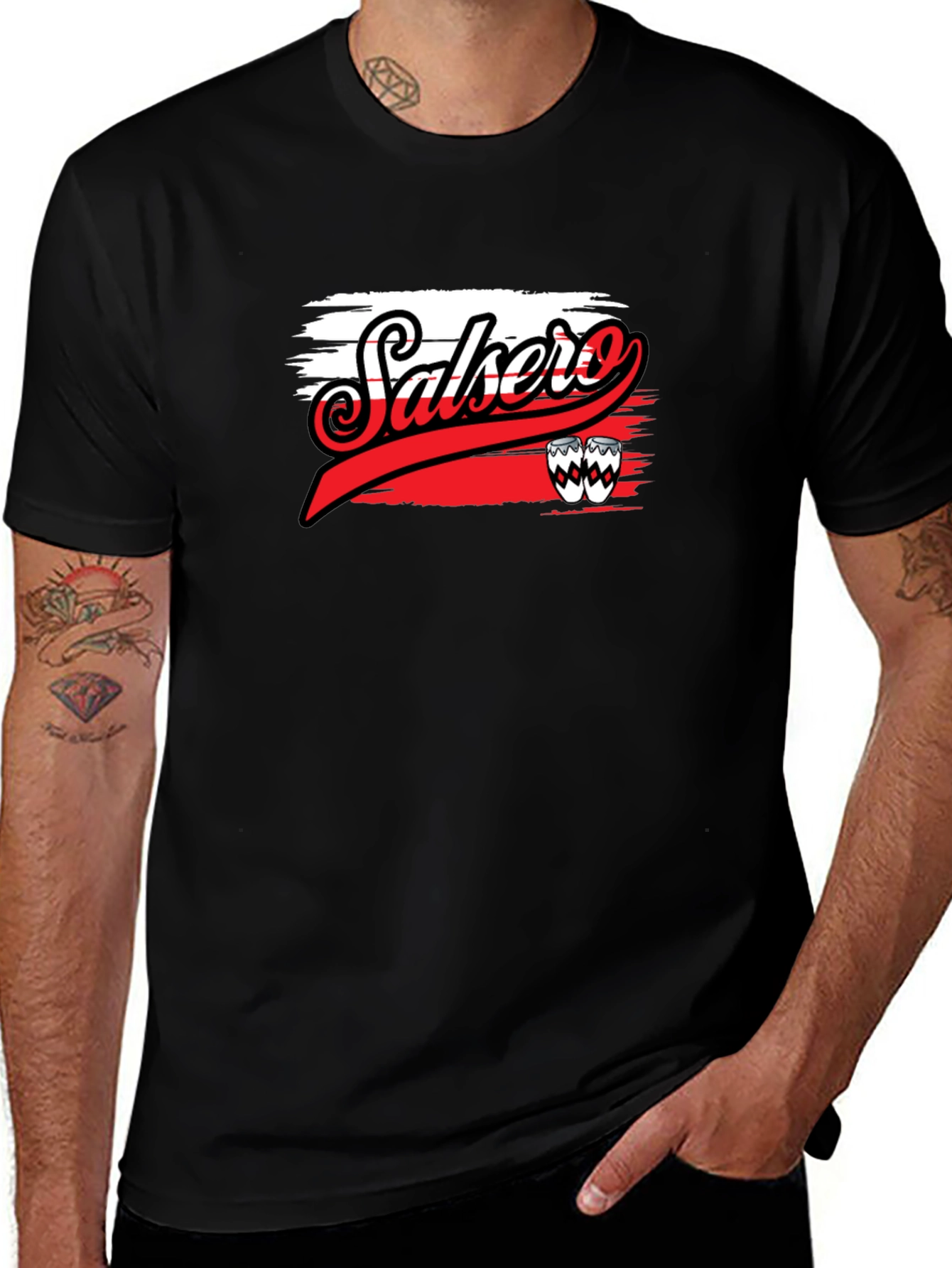 Variant 24 of Salsero Black Graphic T-Shirt