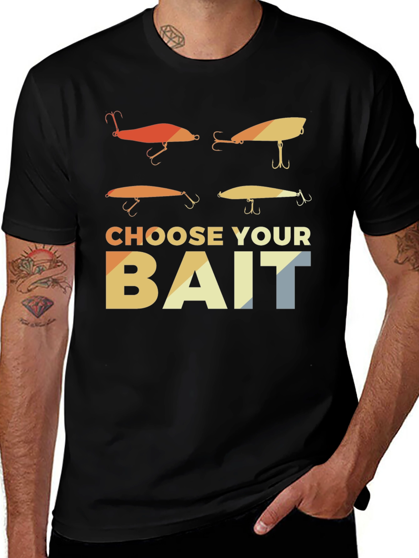 Variant 23 of Choose Your Bait Fishing T-Shirt, Angler Gift