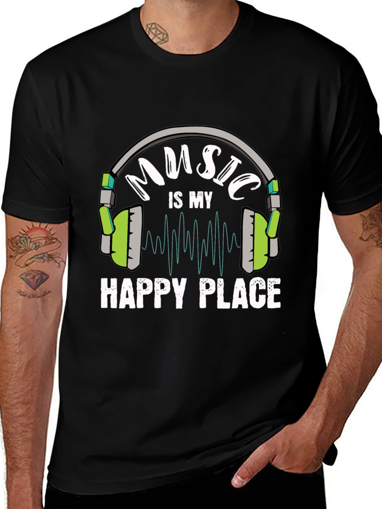 Variant 12 of Music is My Happy Place T-Shirt