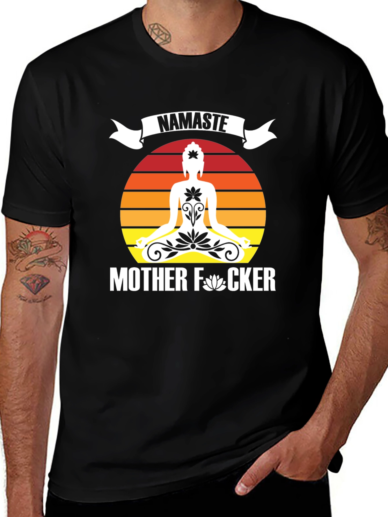 Variant 6 of Namaste Mother F*cker Graphic Tee